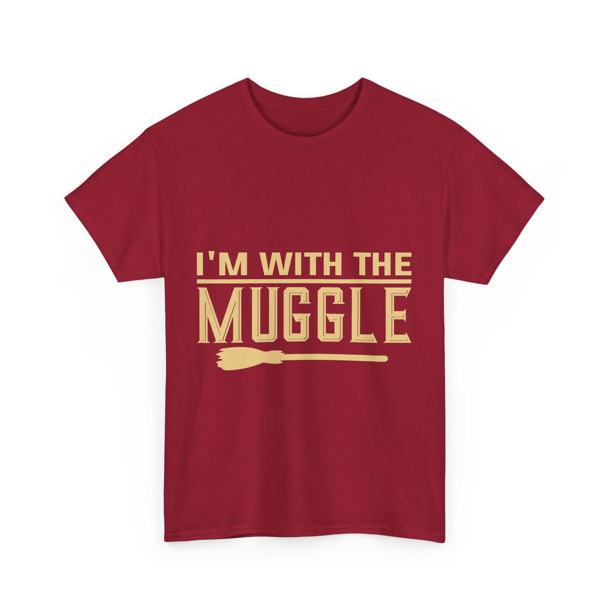 "I'm With The Muggle" Unisex Heavy Cotton Tee