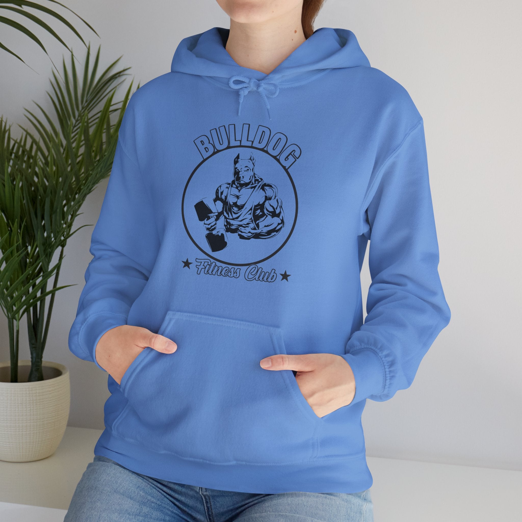 "BullDog Fitness Club"  Unisex Heavy Blend™ Hooded Sweatshirt