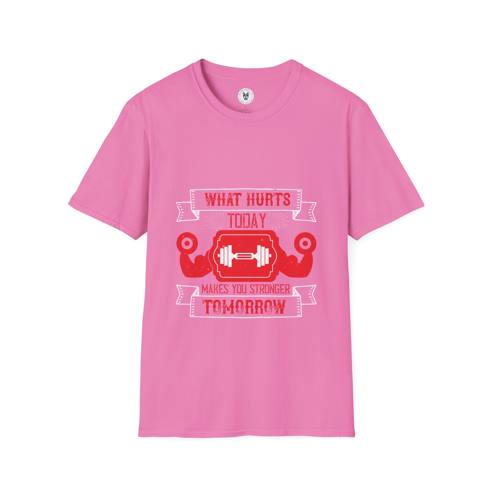 "What hurts today makes you stronger tomorrow" Unisex Soft style T-Shirt