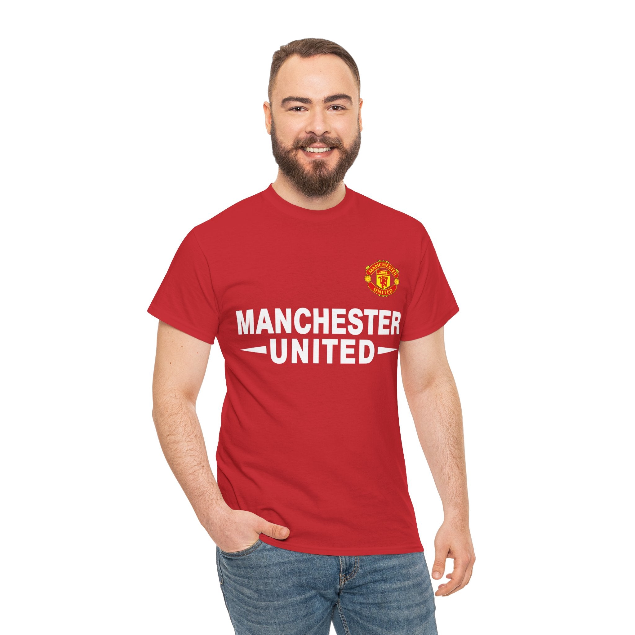 Manchester United Unisex Heavy Cotton Tee