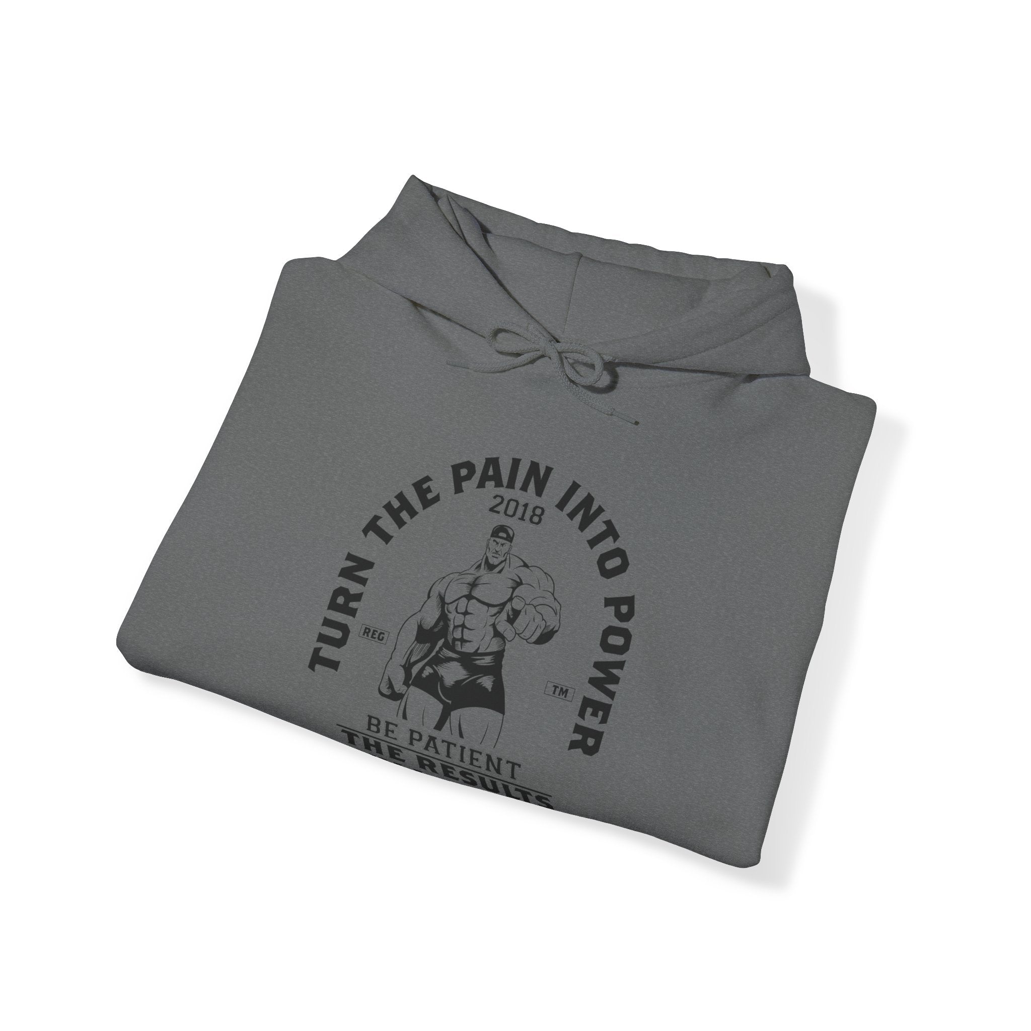 "Turn The Pain Into Power"  Unisex Heavy Blend™ Hooded Sweatshirt