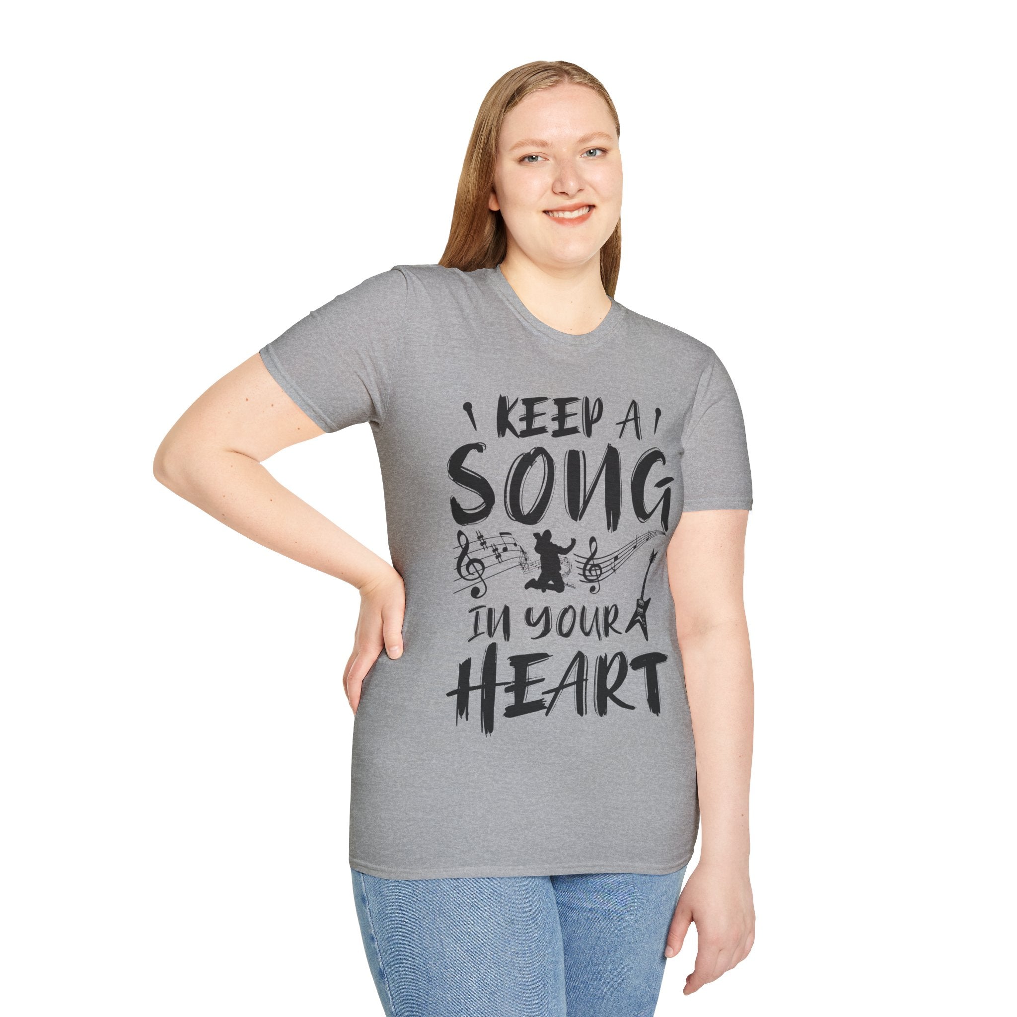 "Keep A Song In Your Heart" Unisex Soft style T-Shirt