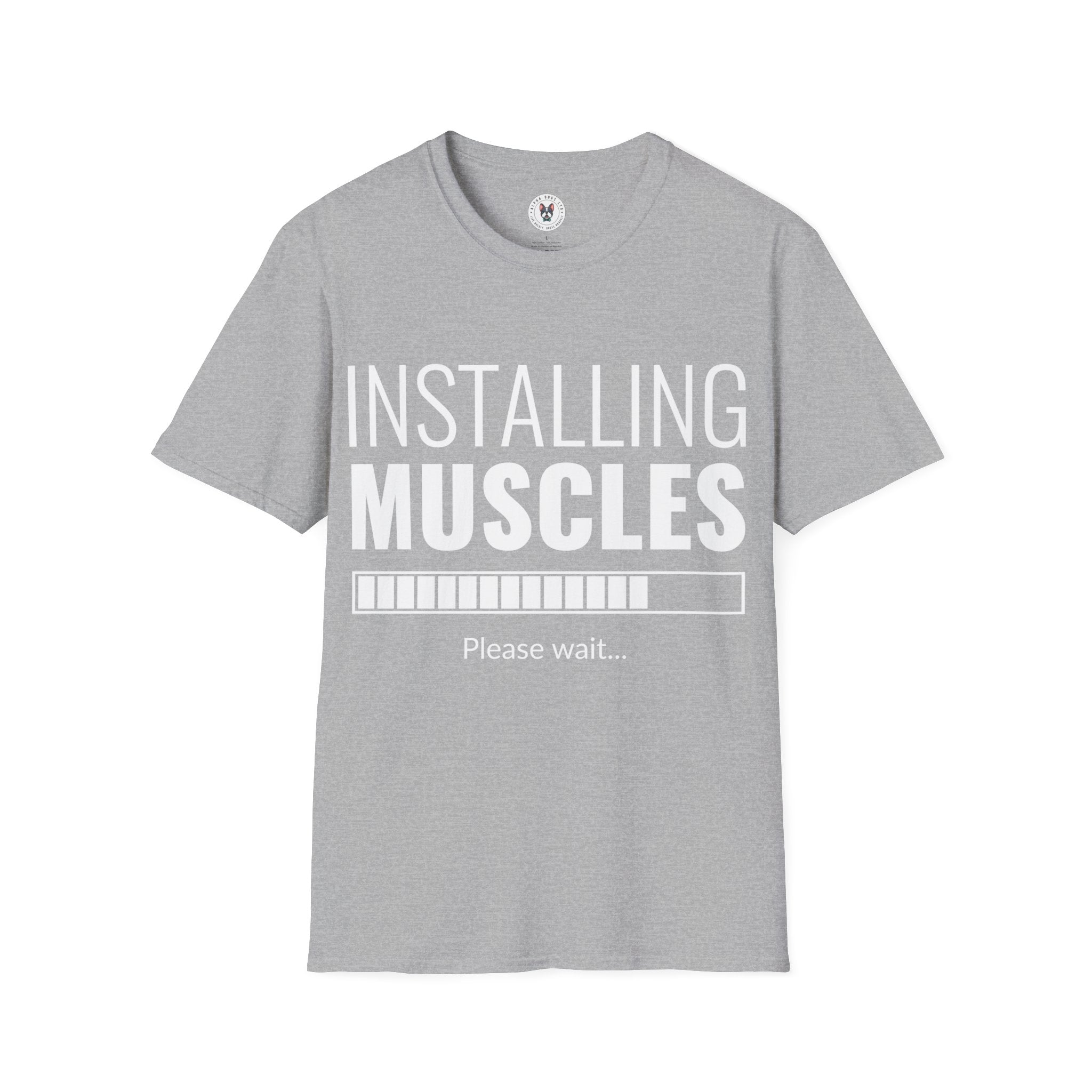 "Installing Muscles" Unisex Soft style T-Shirt