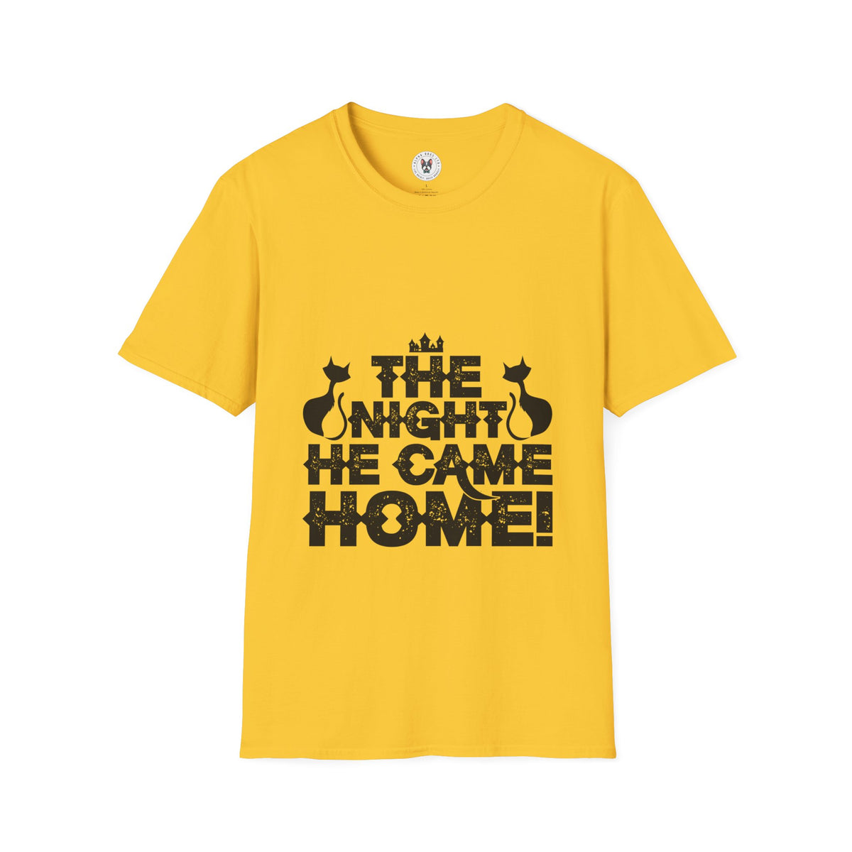 "THE NIGHT HE CAME HOME" Unisex Soft style T-Shirt