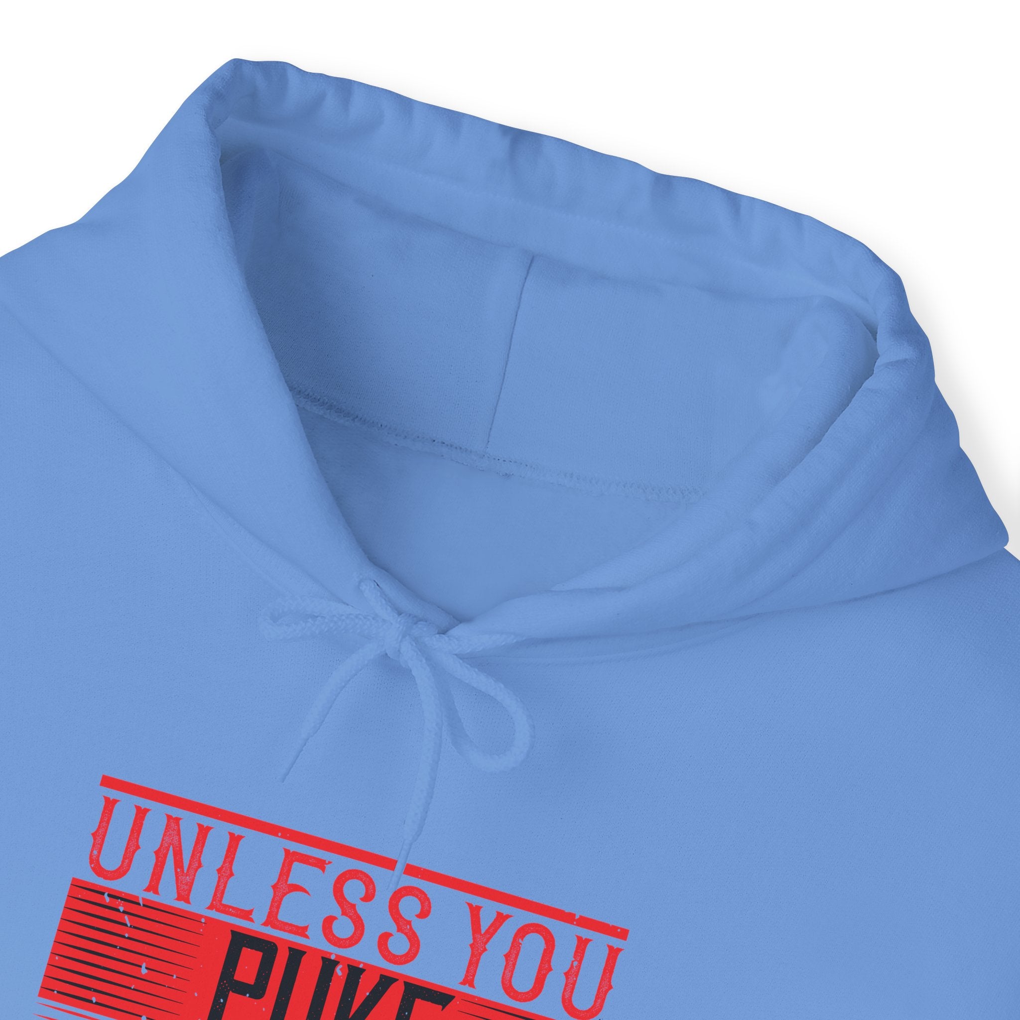 "Unless you puke, faint, or die, keep going" Unisex Heavy Blend™ Hooded Sweatshirt