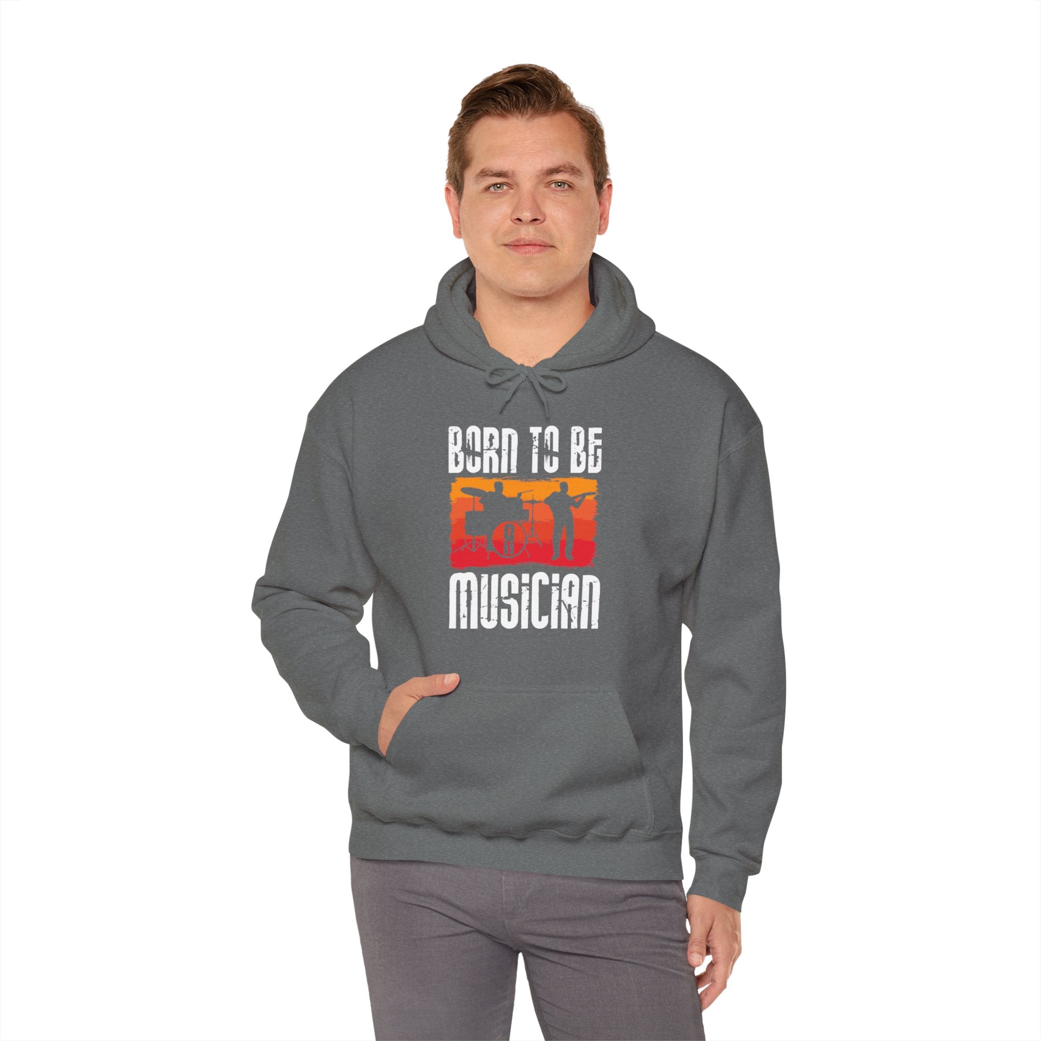 "Born To Be Musician"  Unisex Heavy Blend™ Hooded Sweatshirt