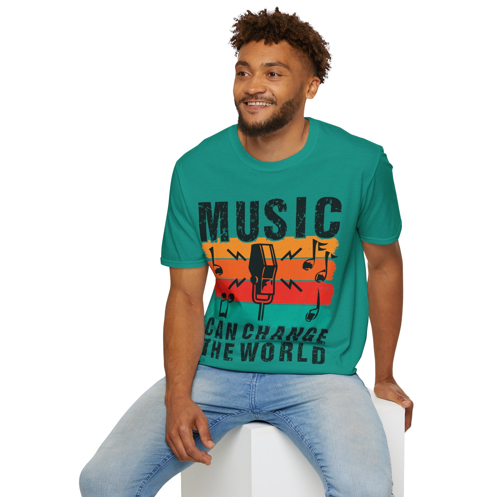 "Music Can Change The World" Unisex Soft style T-Shirt