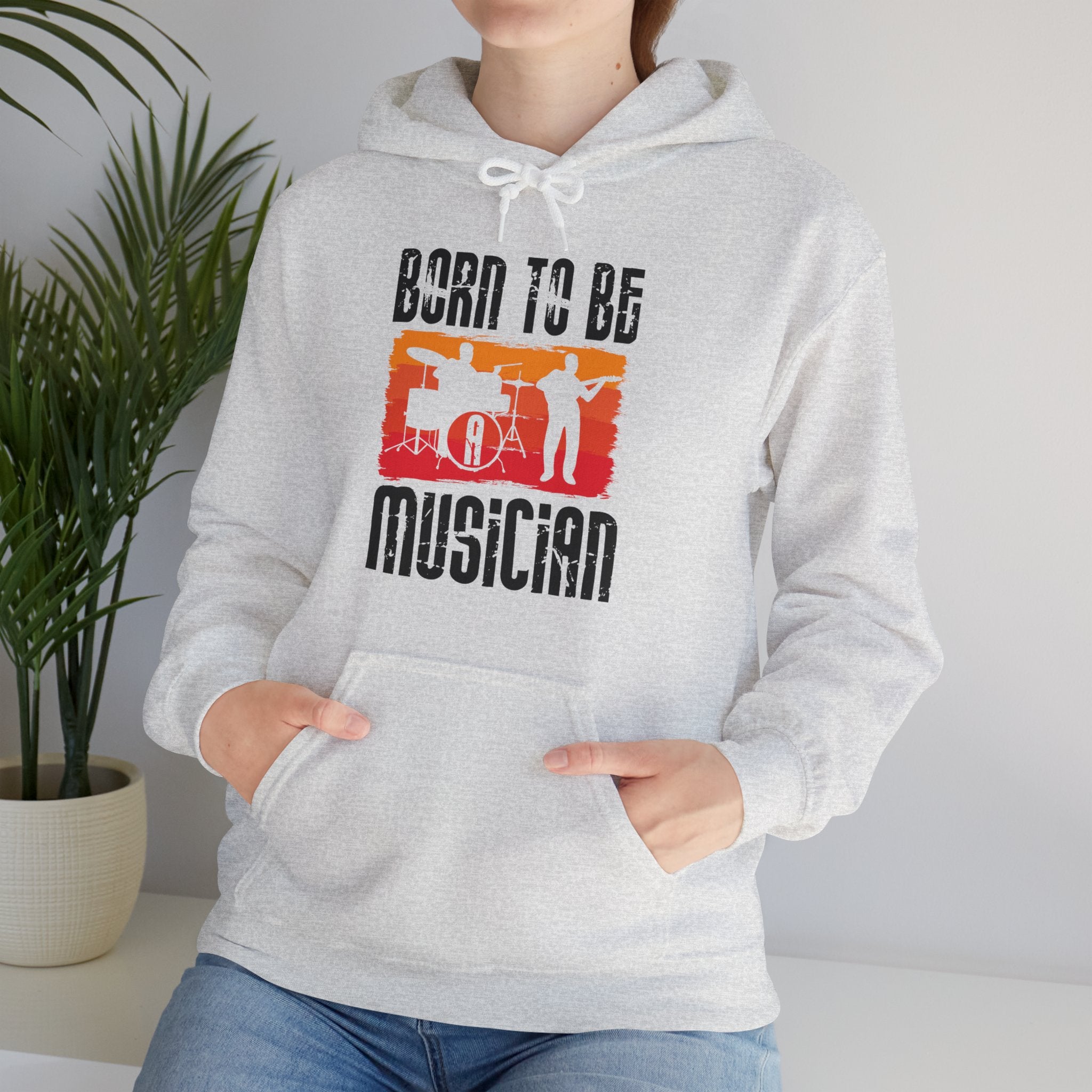 "Born To Be Musician"   Unisex Heavy Blend™ Hooded Sweatshirt