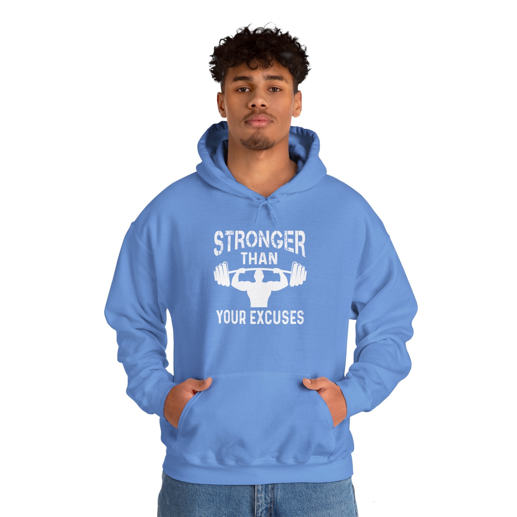 "Stronger Than Your Excuses" Unisex Heavy Blend™ Hooded Sweatshirt