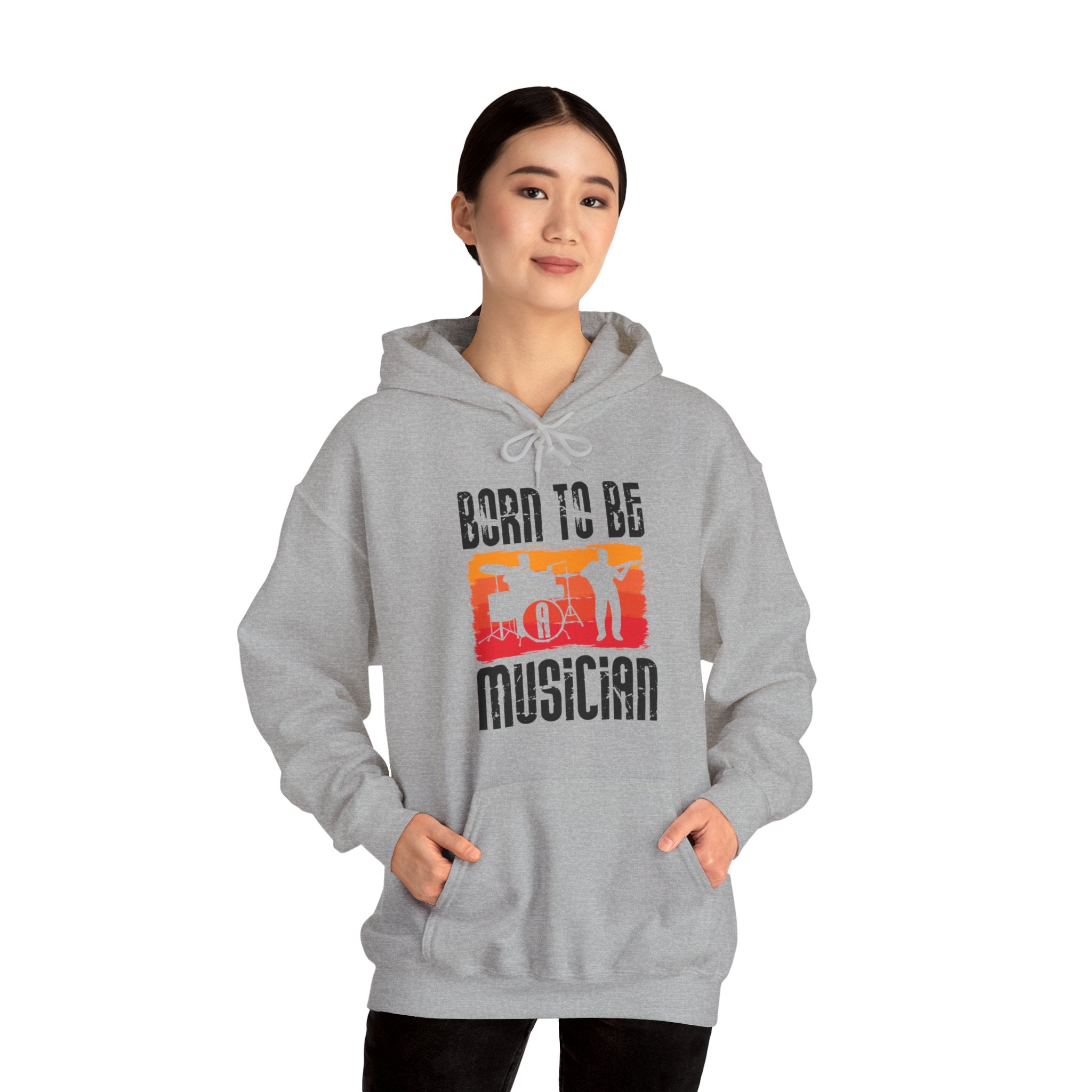 "Born To Be Musician"   Unisex Heavy Blend™ Hooded Sweatshirt