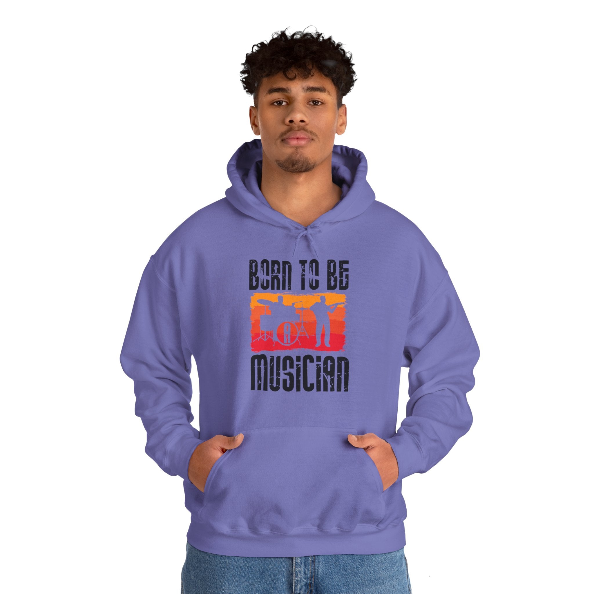 "Born To Be Musician"   Unisex Heavy Blend™ Hooded Sweatshirt