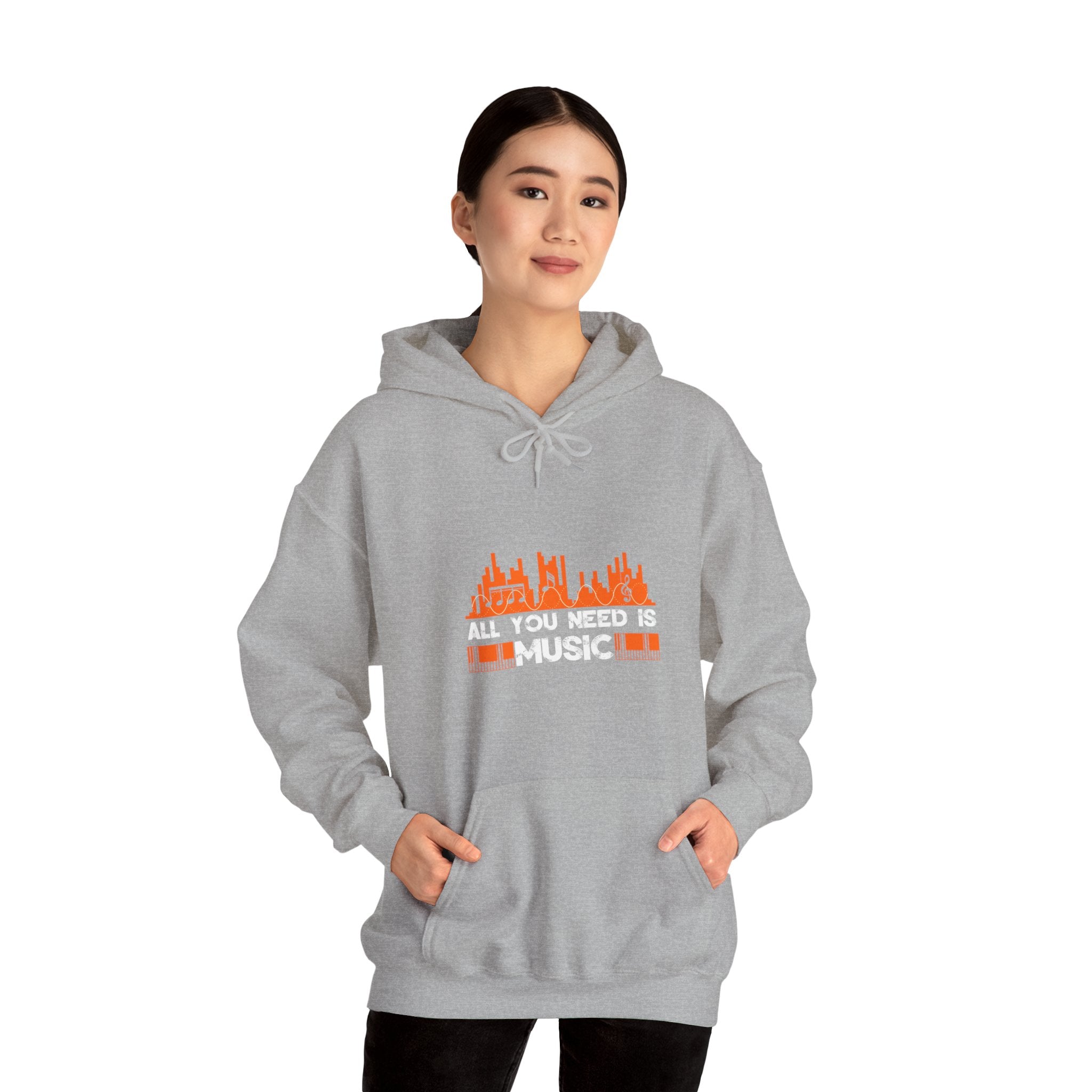 "All You Need Is Music" Unisex Heavy Blend™ Hooded Sweatshirt