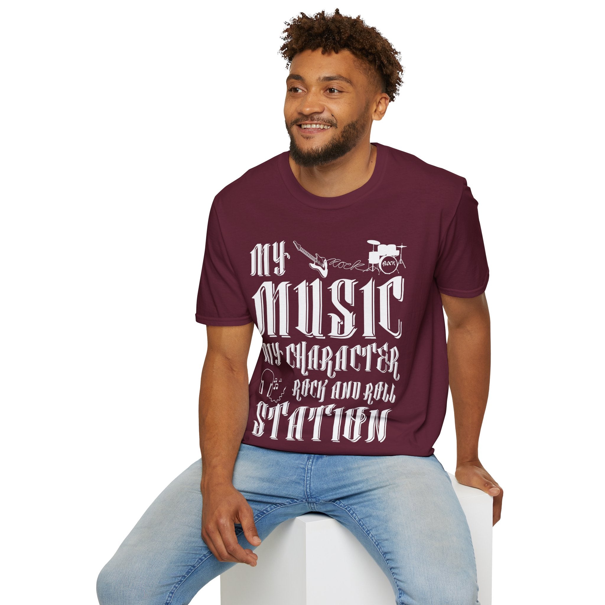 "My Music My Character Rock And Roll Situation" Unisex Soft style T-Shirt