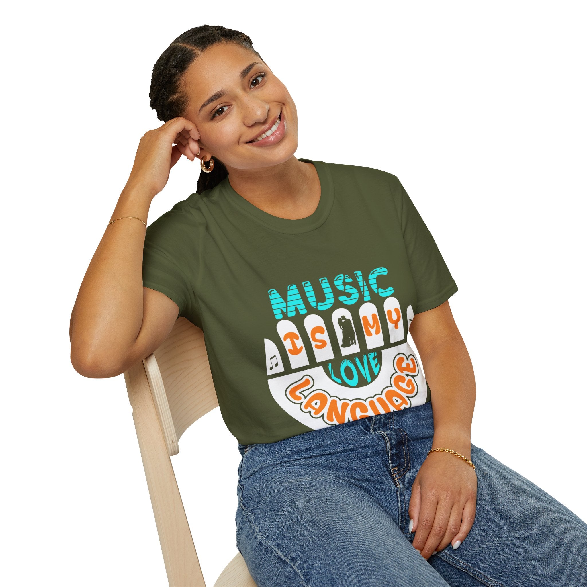 "Music In My Love Language" Unisex Soft style T-Shirt