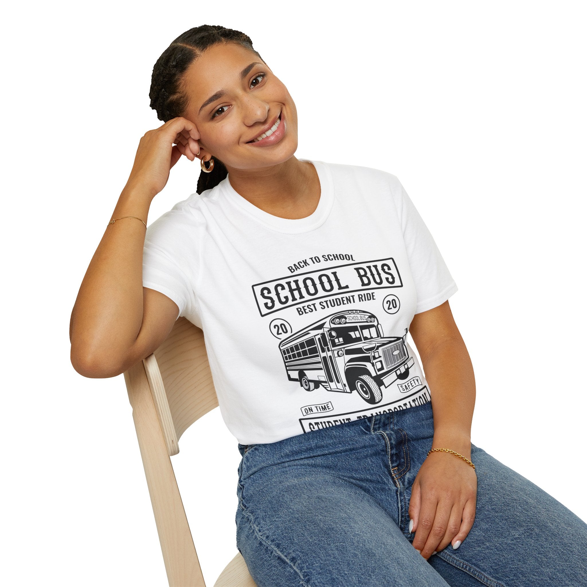 "SCHOOL BUS STUDENT TRANSPORTATION" Unisex Soft style T-Shirt