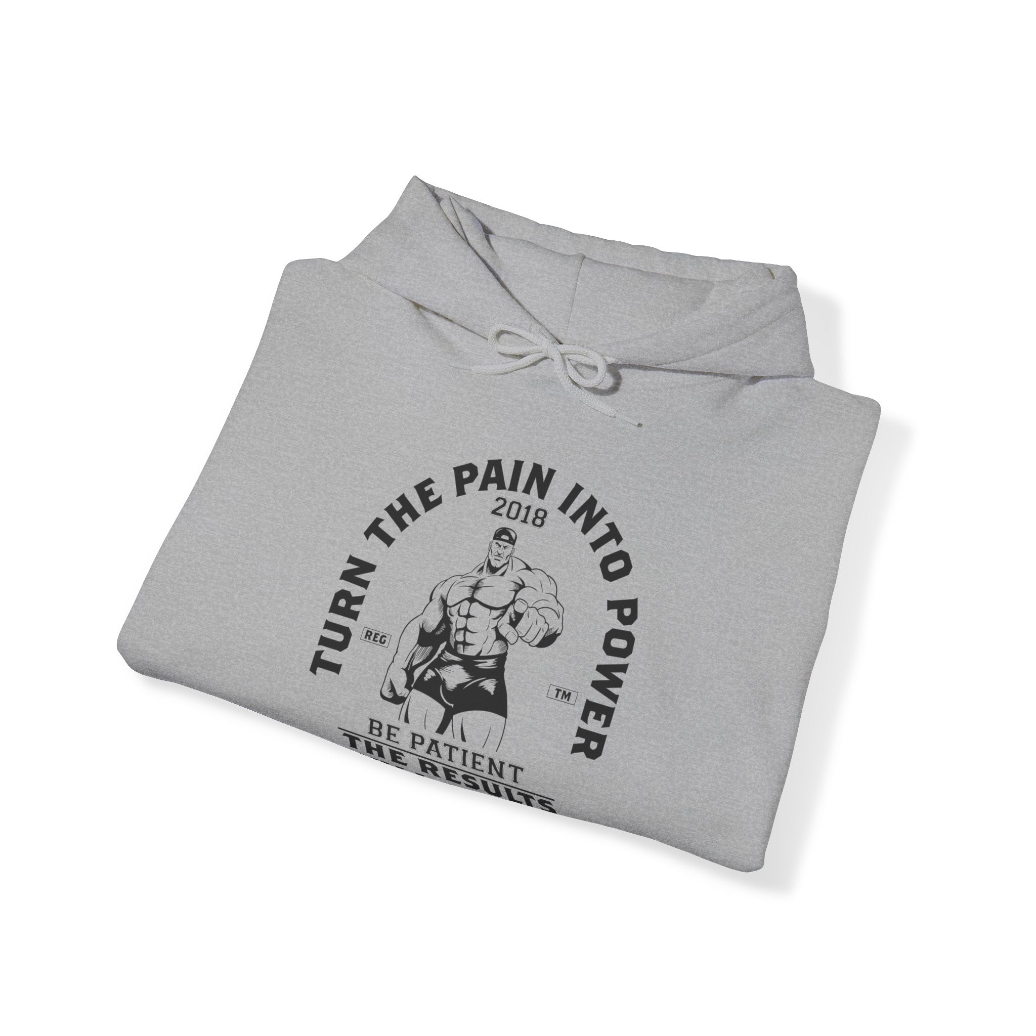 "Turn The Pain Into Power"  Unisex Heavy Blend™ Hooded Sweatshirt