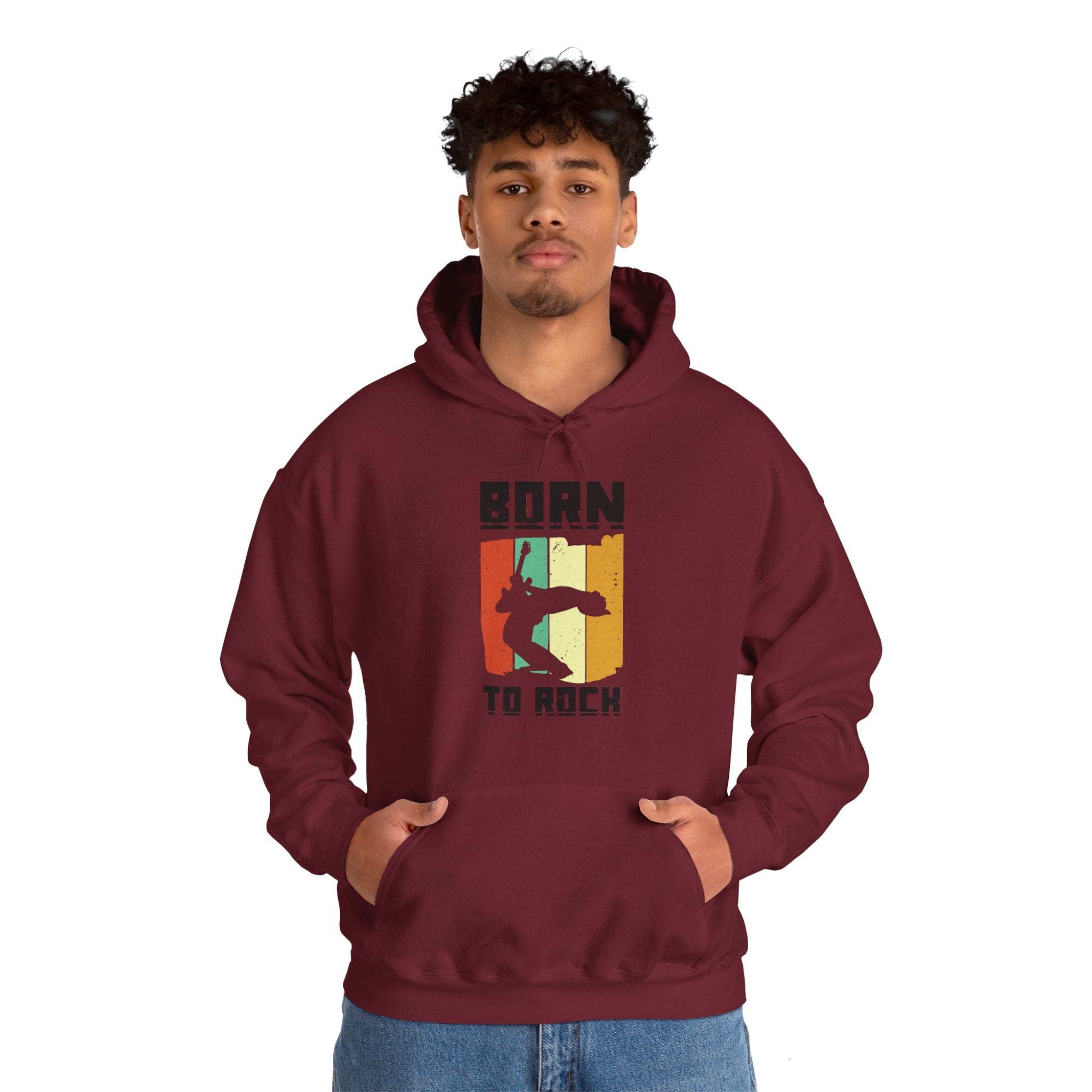 "Born To Rock"  Unisex Heavy Blend™ Hooded Sweatshirt