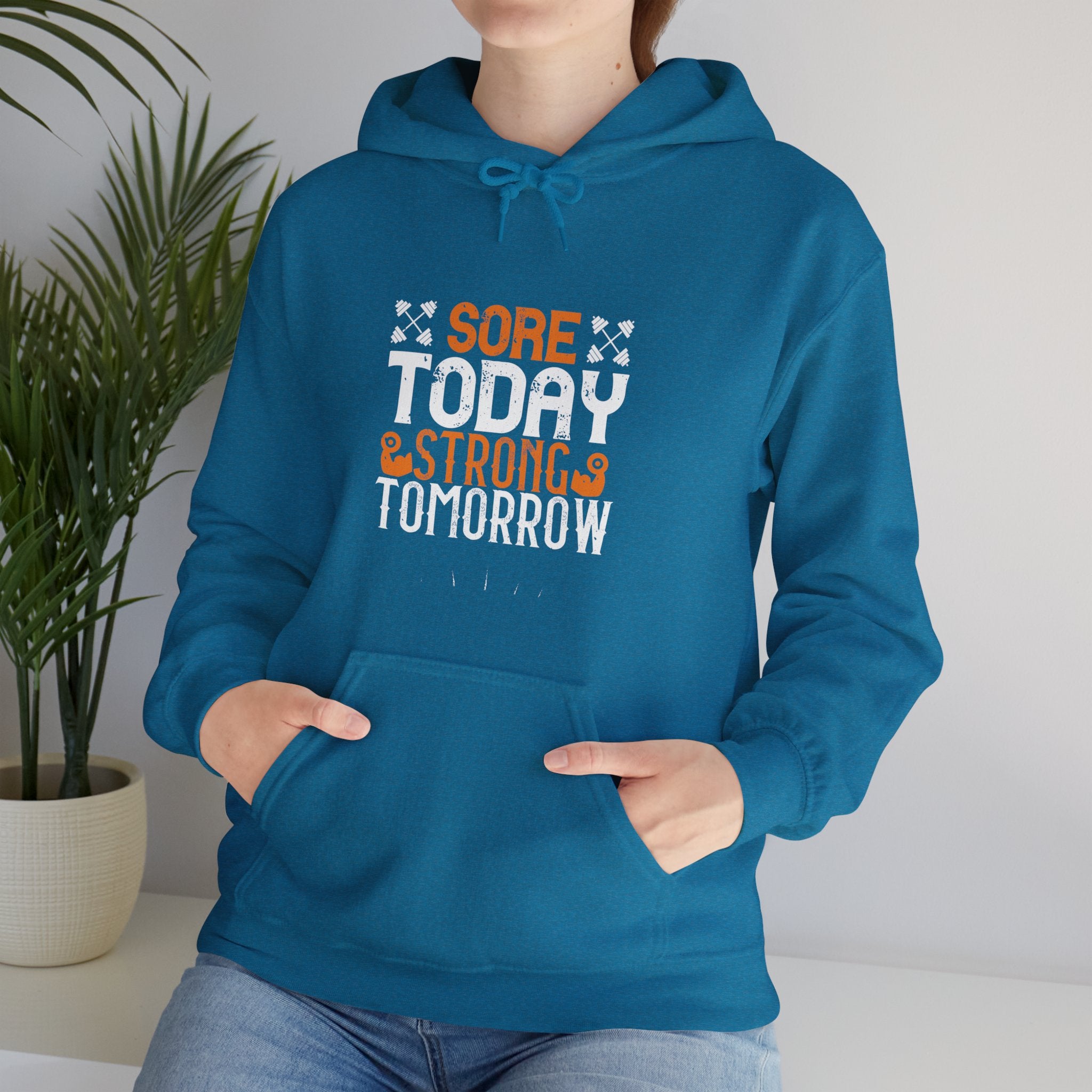 "Sore Today  StrongTomorrow" Unisex Heavy Blend™ Hooded Sweatshirt