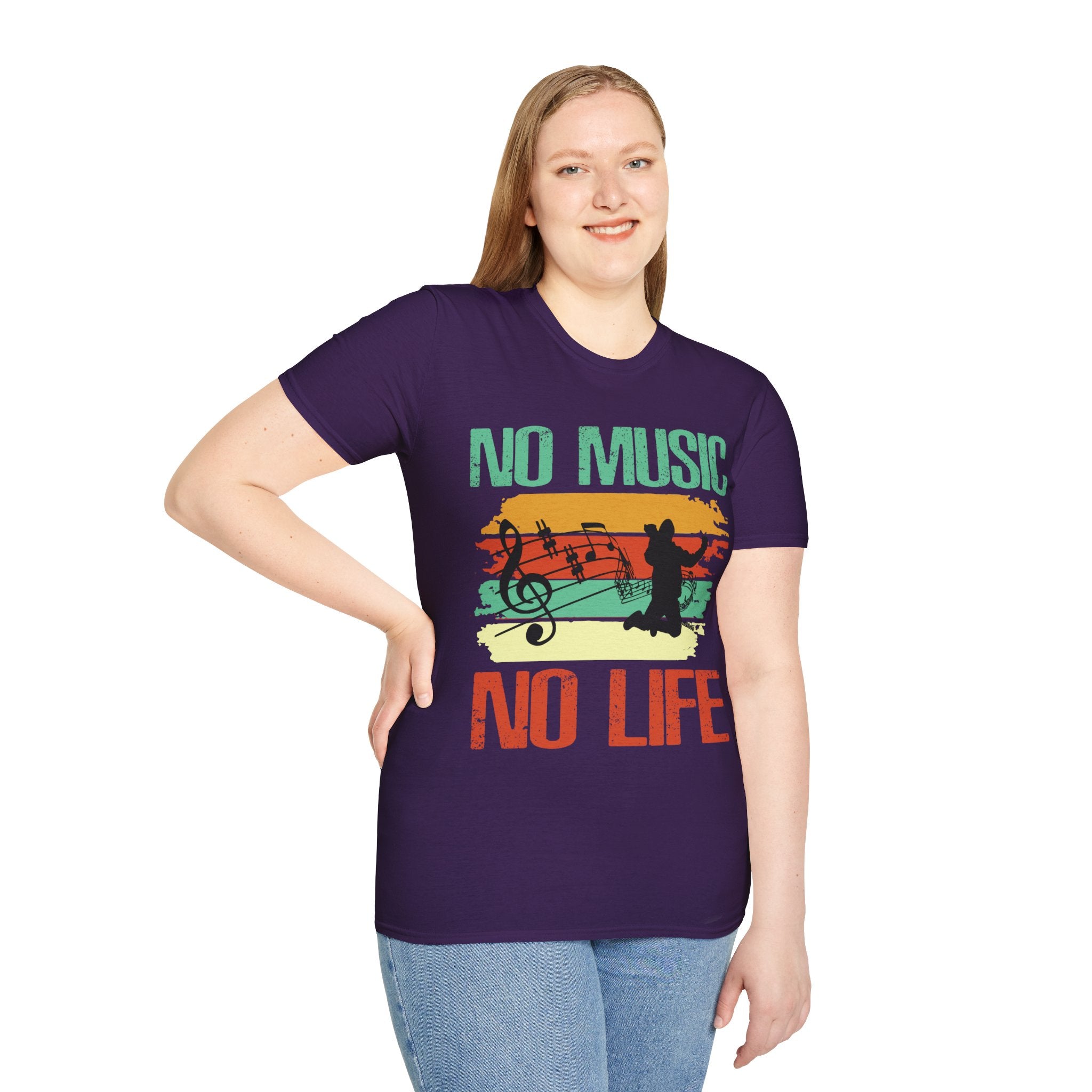 "No Music No Life" Unisex Soft style T-Shirt