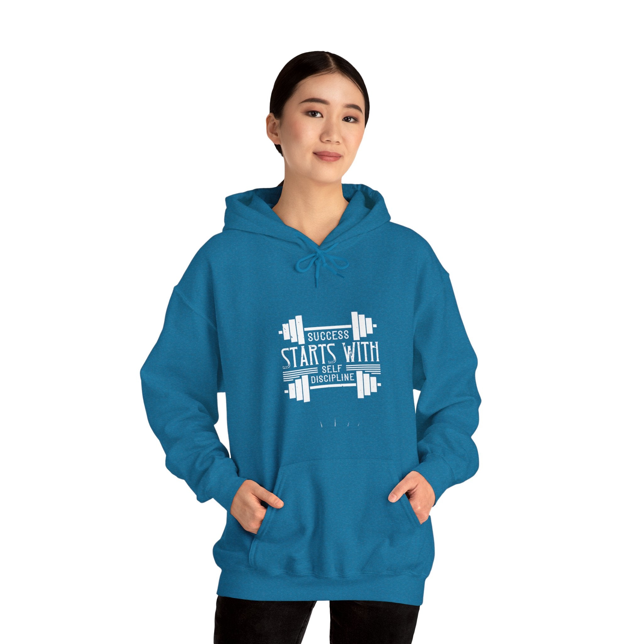 "Success Starts With Self Discipline" Unisex Heavy Blend™ Hooded Sweatshirt