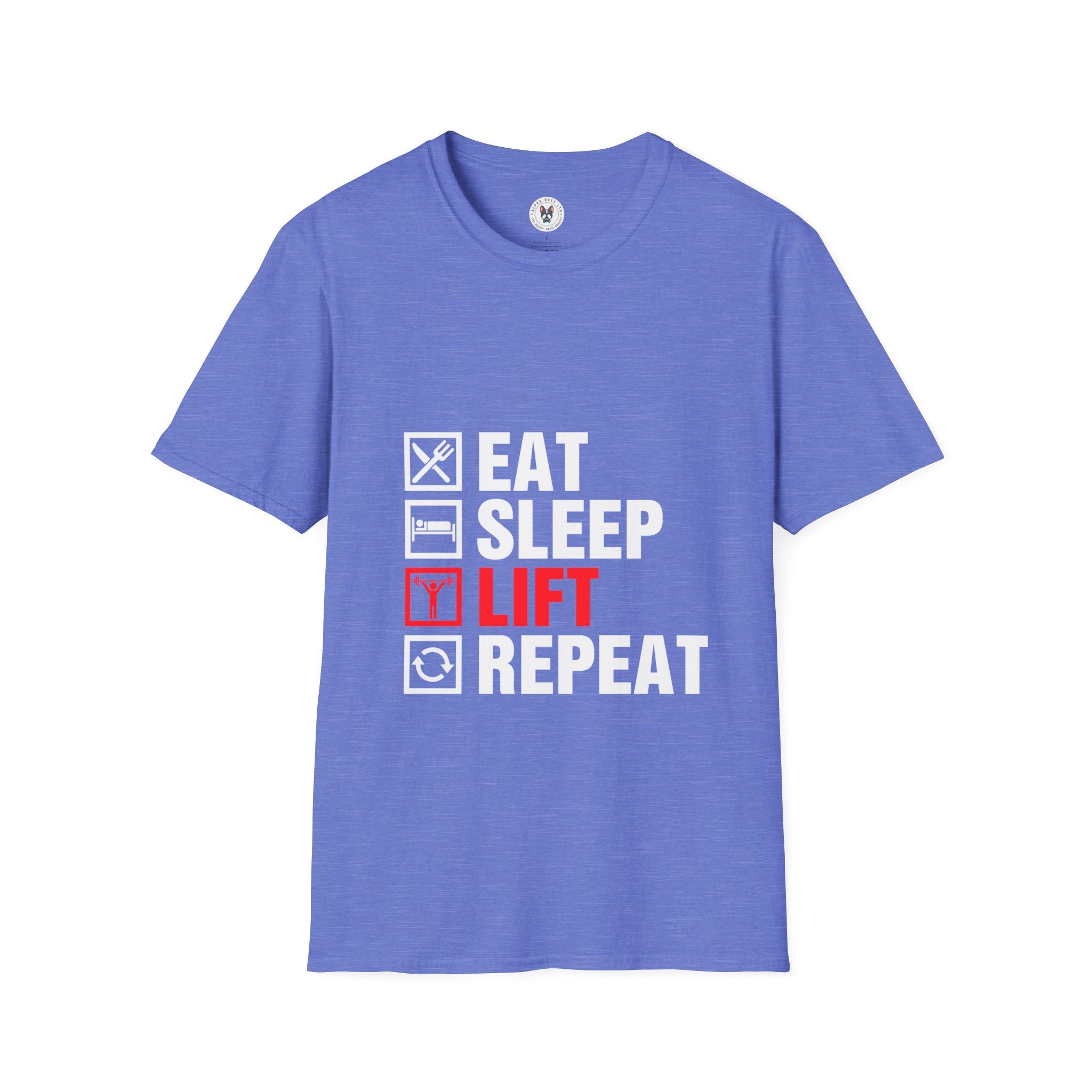 "Eat Sleep Lift Repeat" Unisex Soft Style T-Shirt