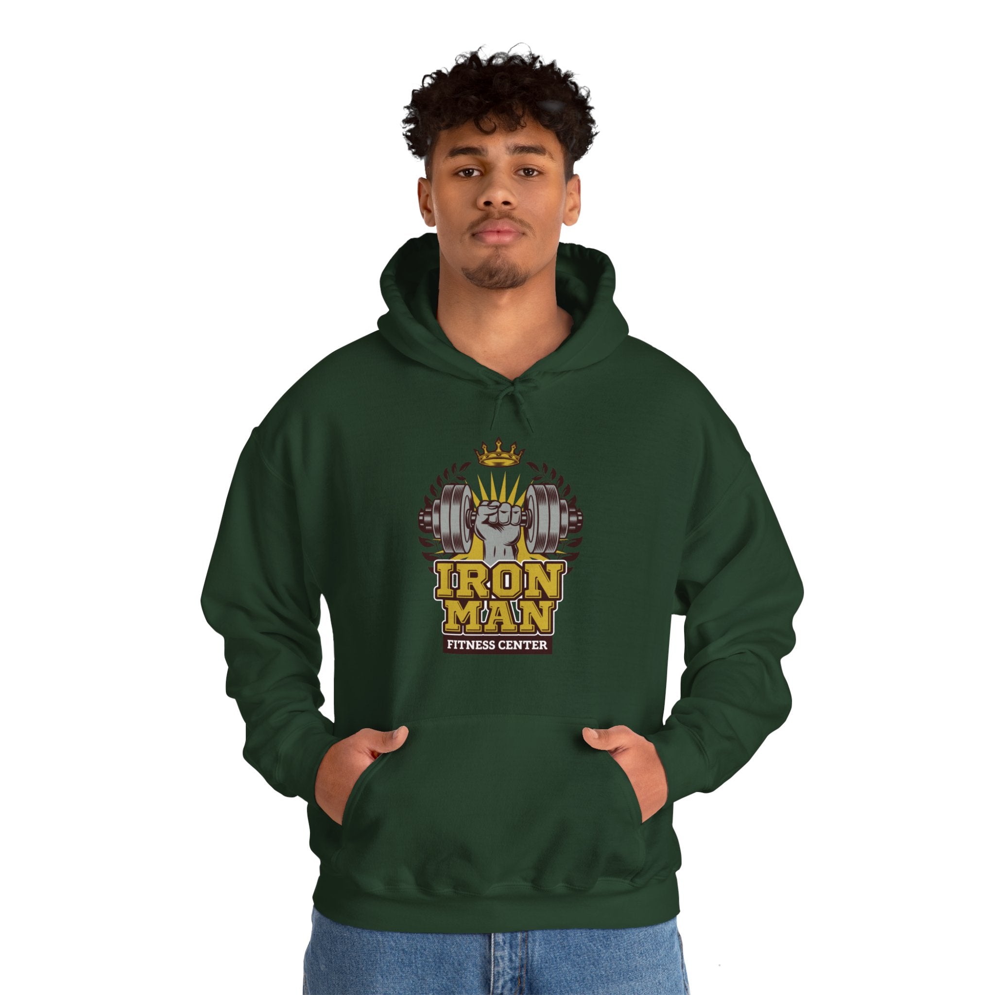 "IronMan Fitness Centre" Unisex Heavy Blend™ Hooded Sweatshirt