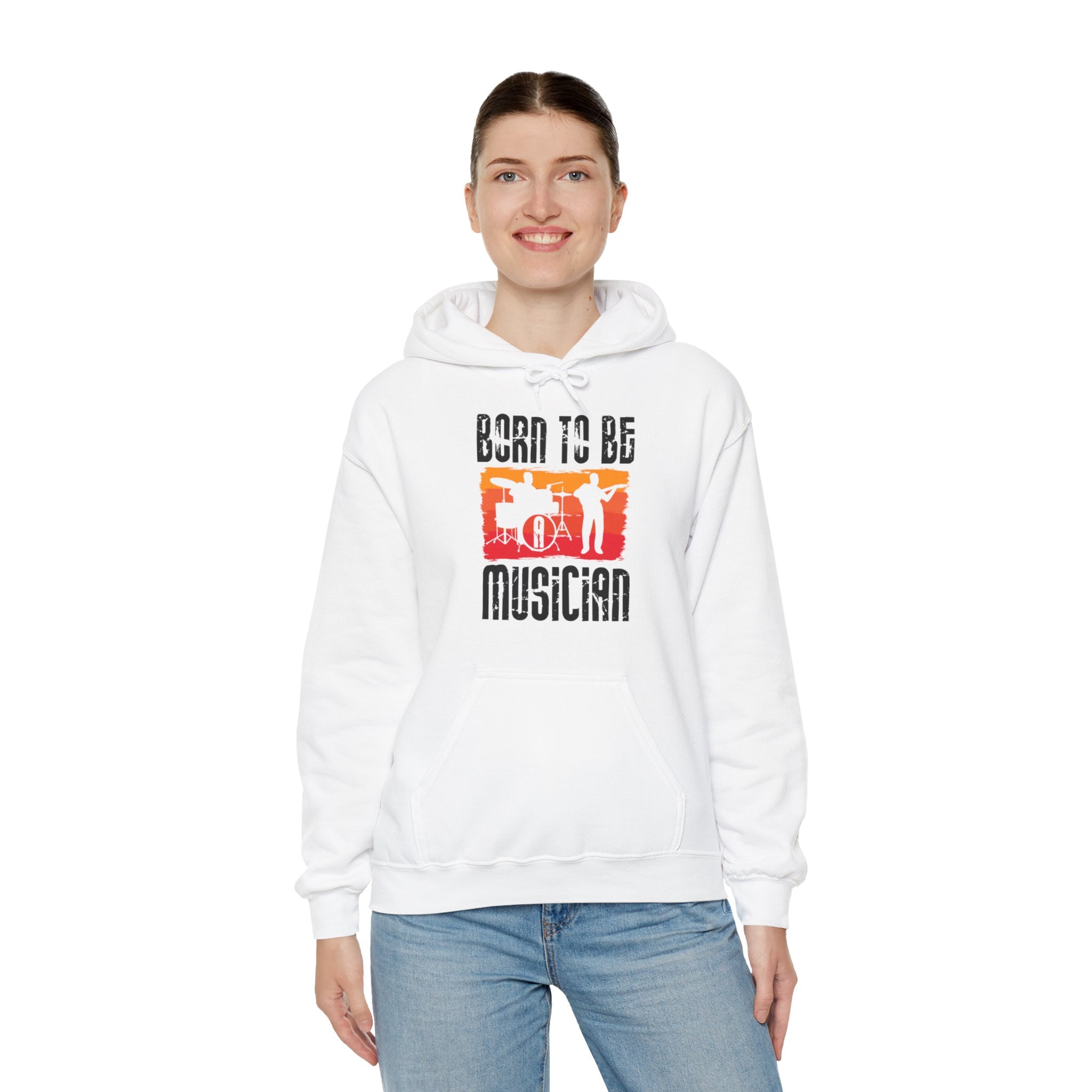 "Born To Be Musician"   Unisex Heavy Blend™ Hooded Sweatshirt