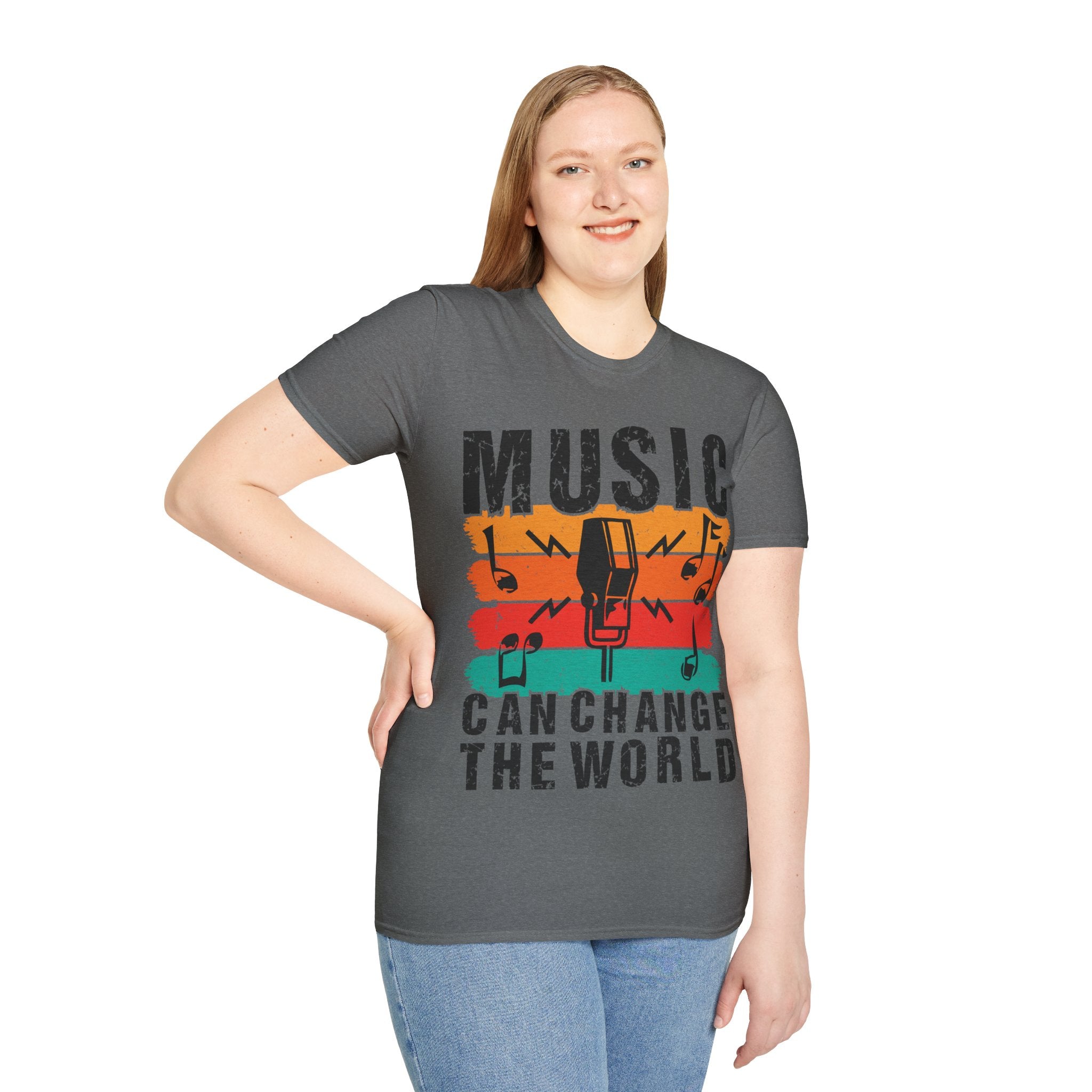 "Music Can Change The World" Unisex Soft style T-Shirt