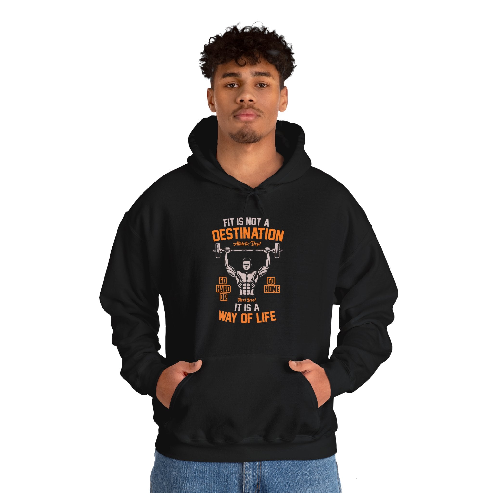 "Fit Is Not A Destination, Its A Way Of Life" Unisex Heavy Blend™ Hooded Sweatshirt