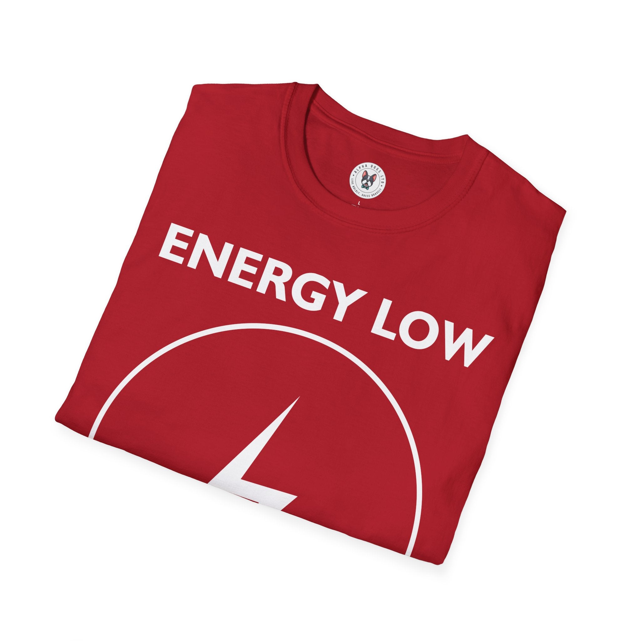 "ENERGY LOW NEED COFFEE" Unisex Soft style T-Shirt