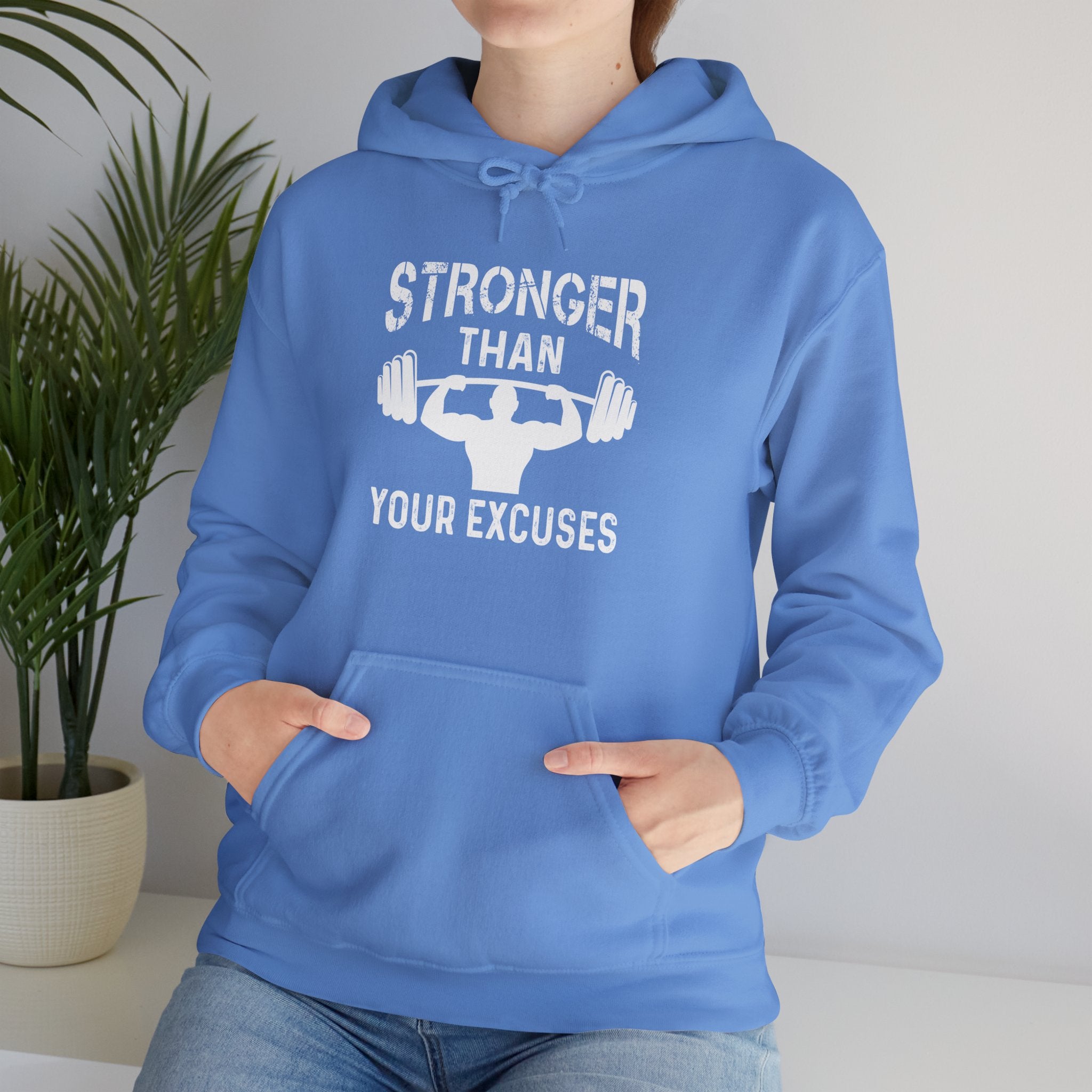 "Stronger Than Your Excuses" Unisex Heavy Blend™ Hooded Sweatshirt