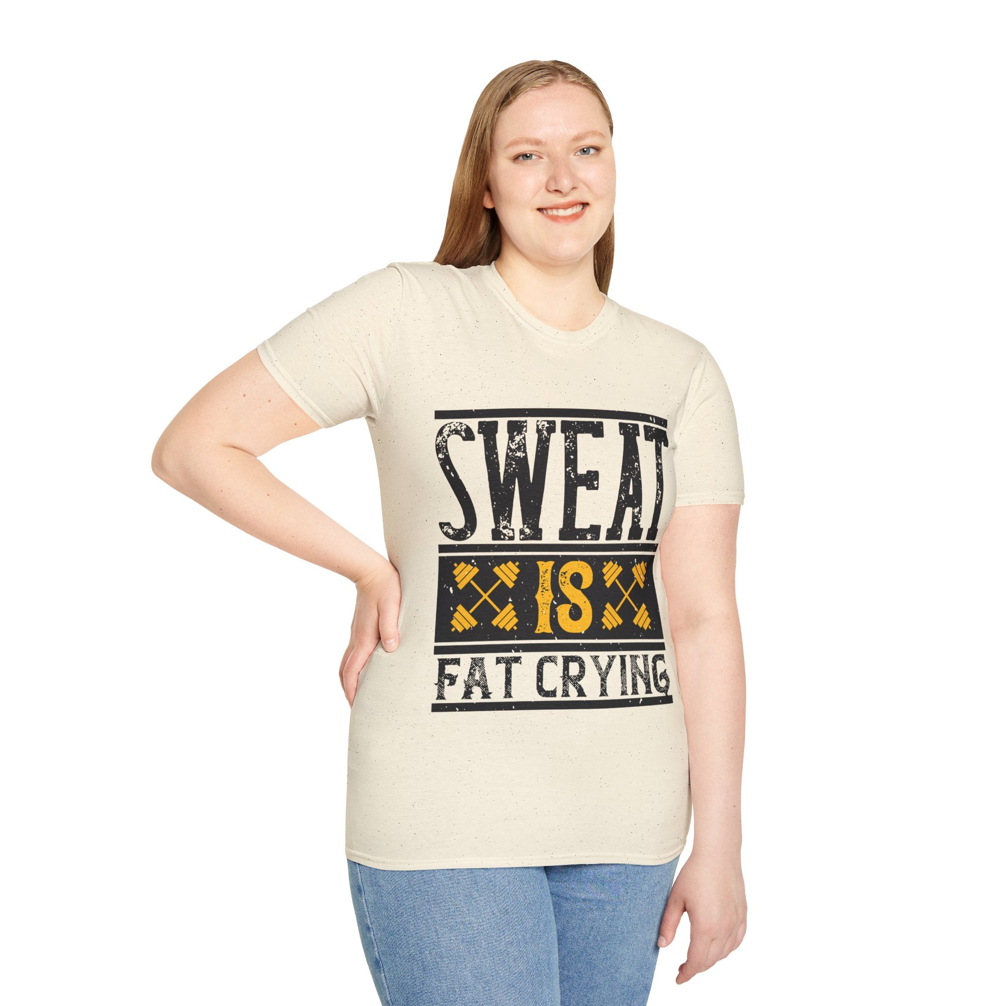 "Sweat Is Fat Crying"  Unisex Soft style T-Shirt