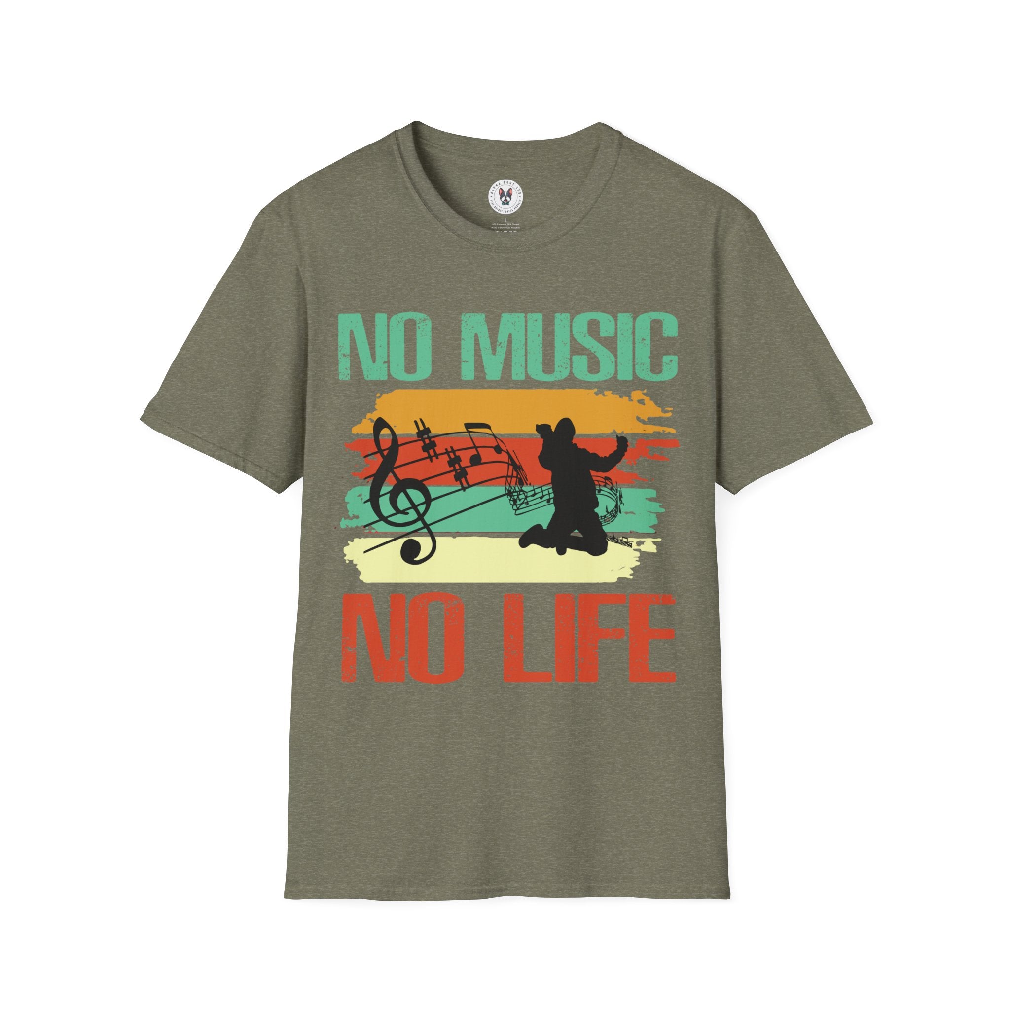 "No Music No Life" Unisex Soft style T-Shirt