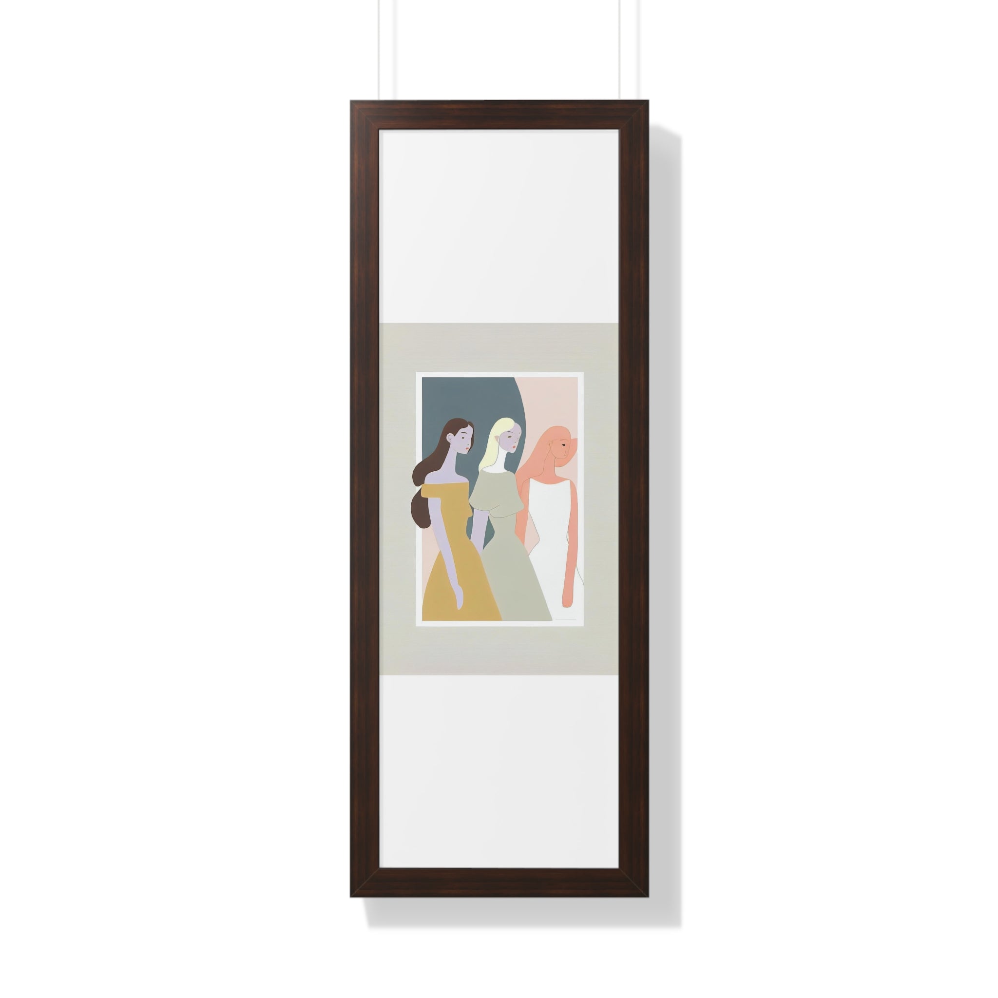 "ABSTRACT FEMINIST" Framed Vertical Poster