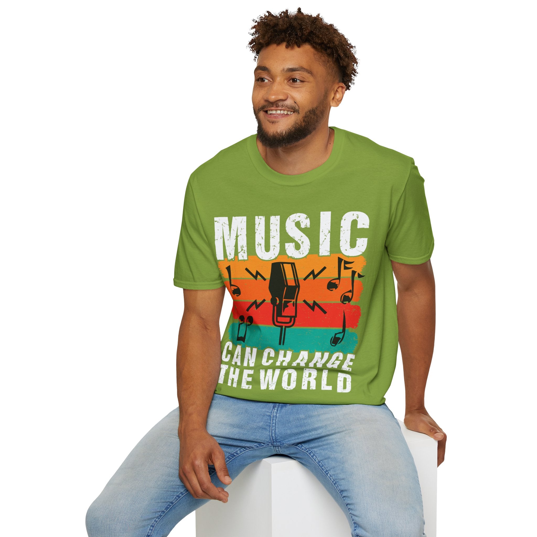 "Music Can Change The World" Unisex Soft style T-Shirt