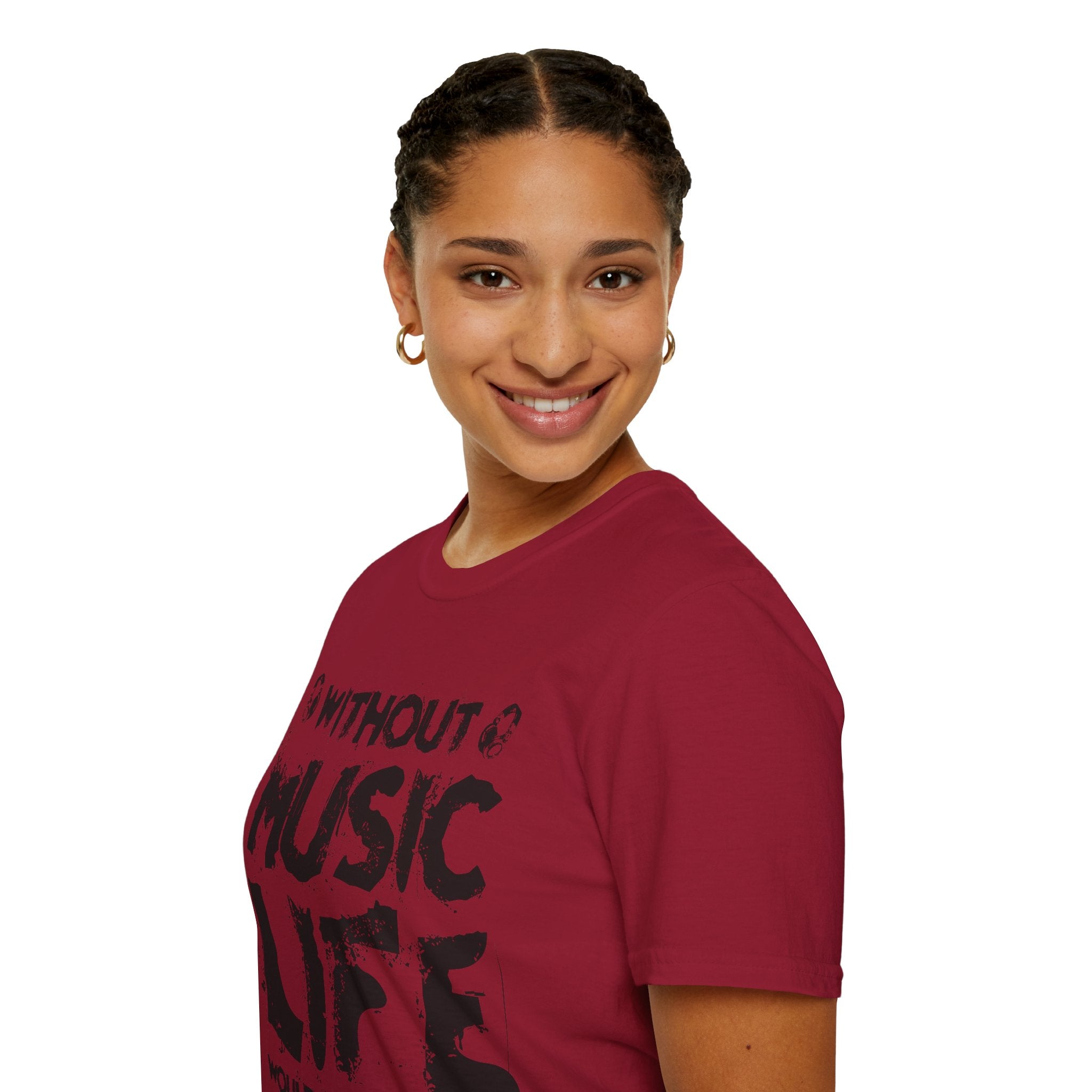 "Without Music Life Would be a Mistake" Unisex Soft style T-Shirt