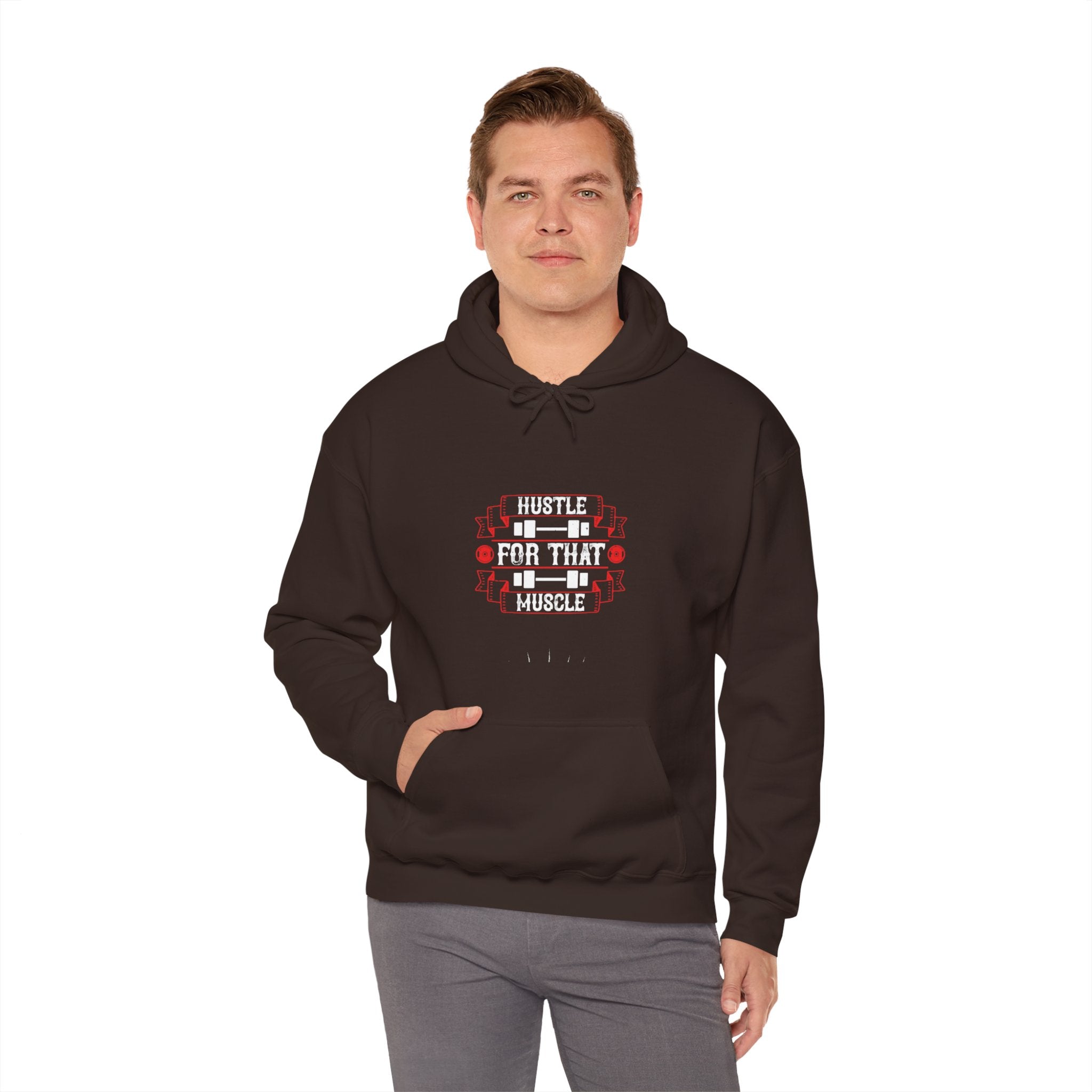 "Hustle For That Muscle" Unisex Heavy Blend™ Hooded Sweatshirt