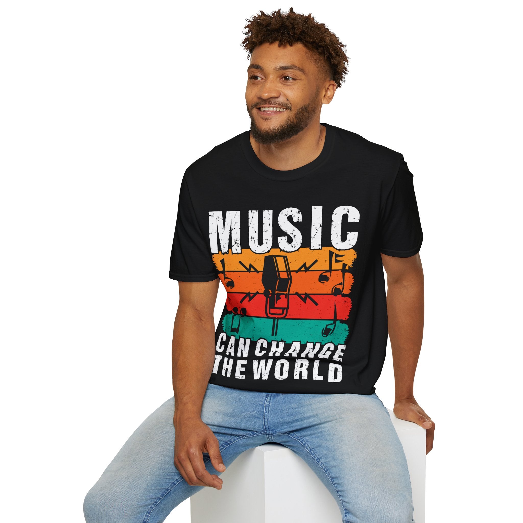 "Music Can Change The World" Unisex Soft style T-Shirt