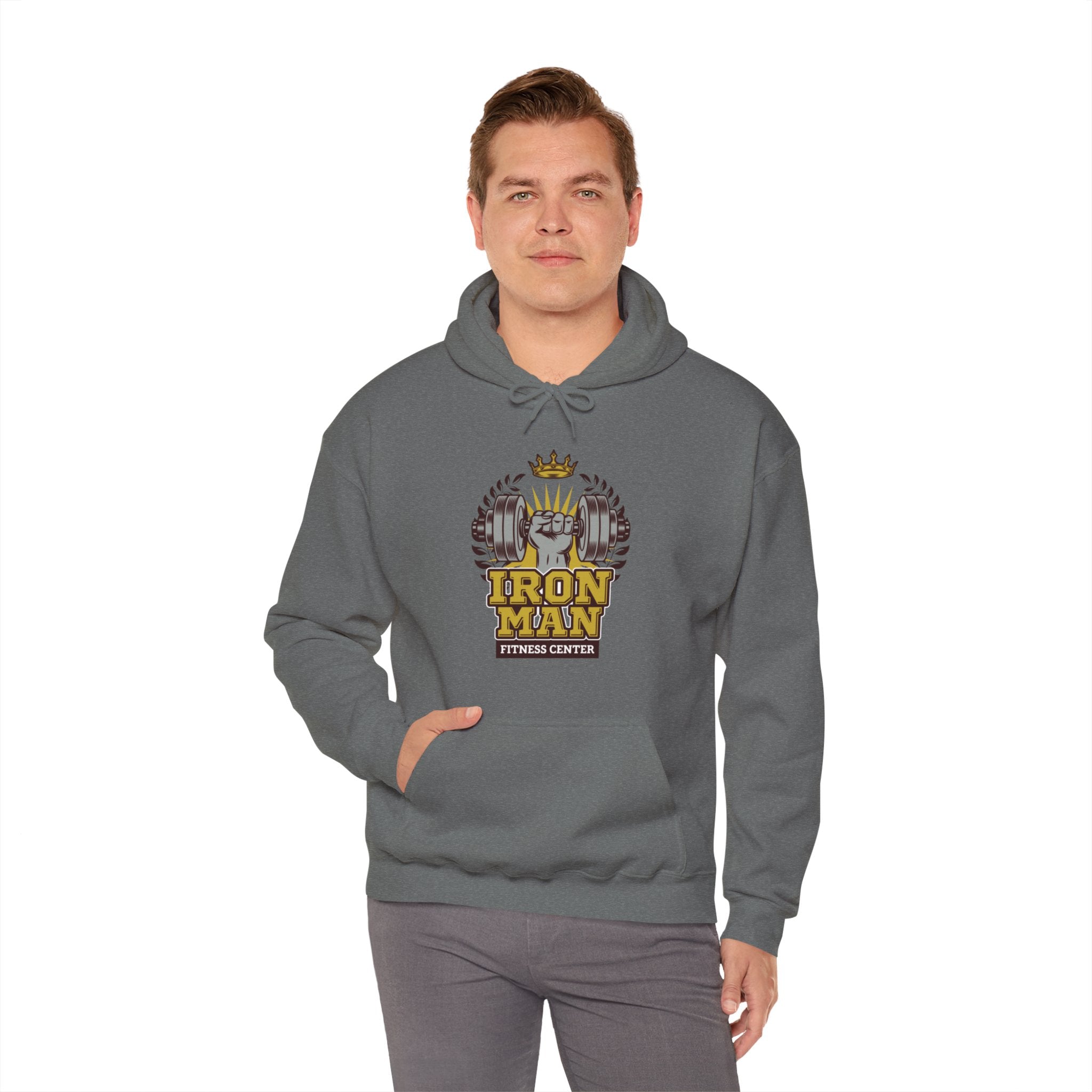 "IronMan Fitness Centre" Unisex Heavy Blend™ Hooded Sweatshirt