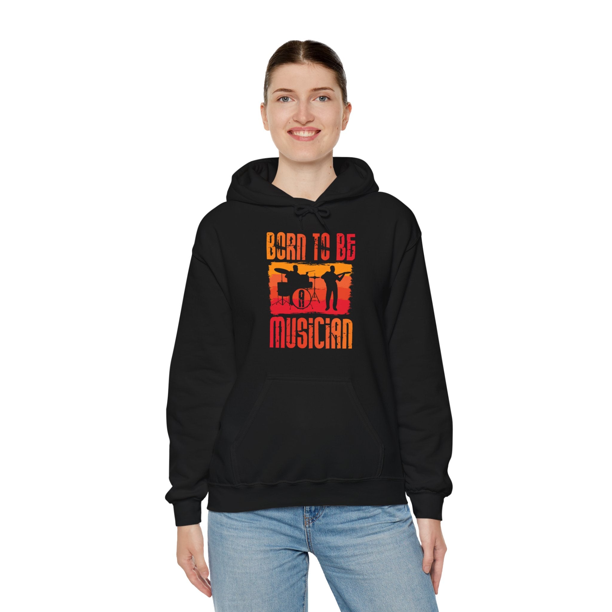 "Born To Be Musician"   Unisex Heavy Blend™ Hooded Sweatshirt