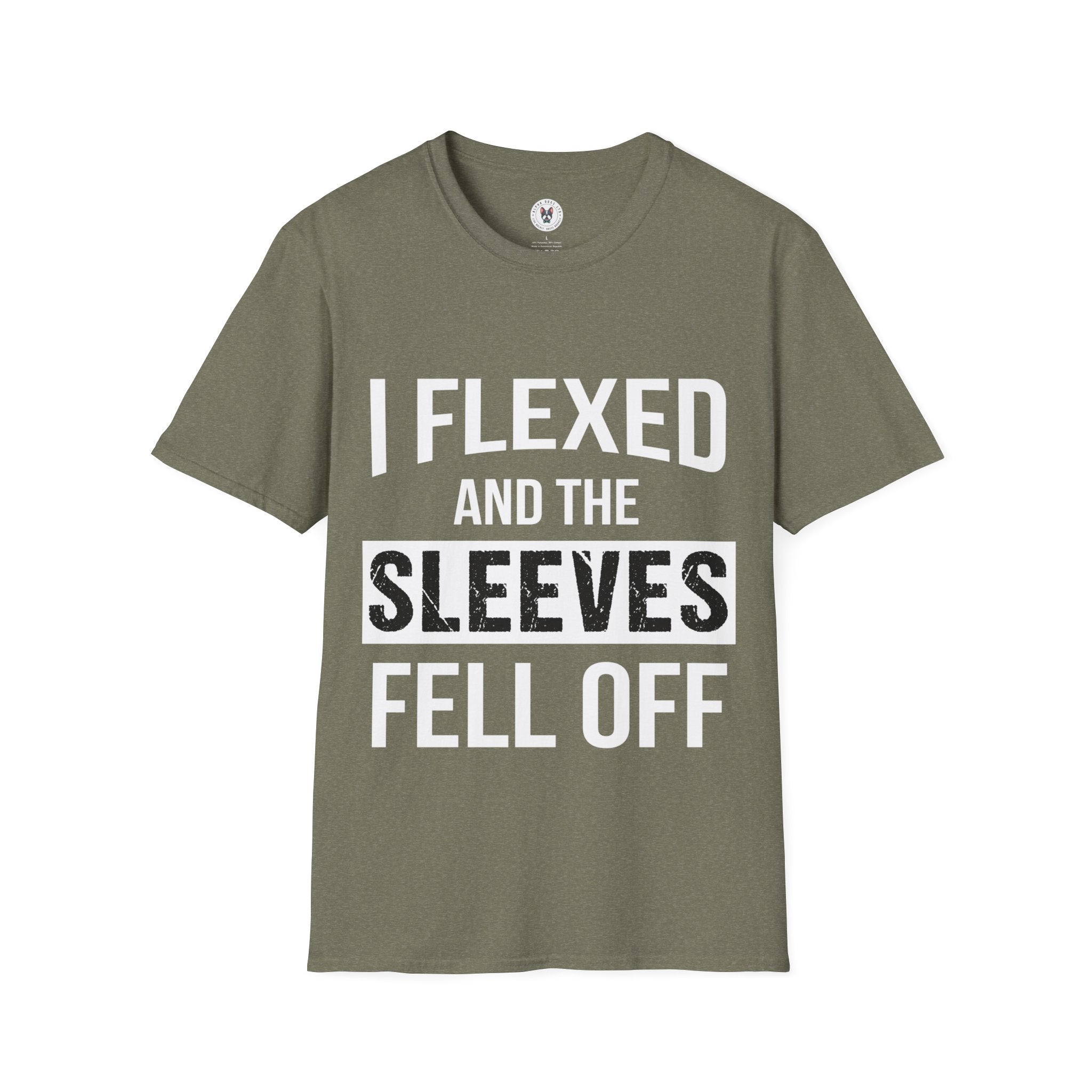 "I Flexed And The Sleeves Fell Off" Unisex Soft Style T-Shirt