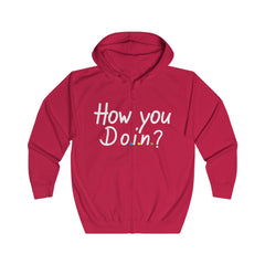 "How You Doin" Unisex Full Zip Hoodie