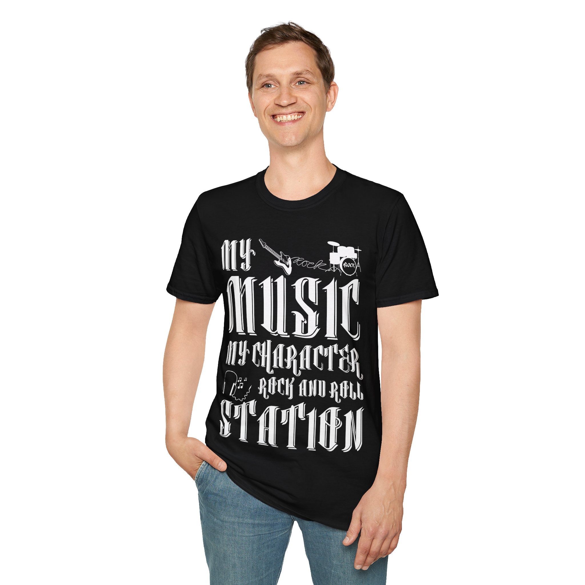 "My Music My Character Rock And Roll Situation" Unisex Soft style T-Shirt