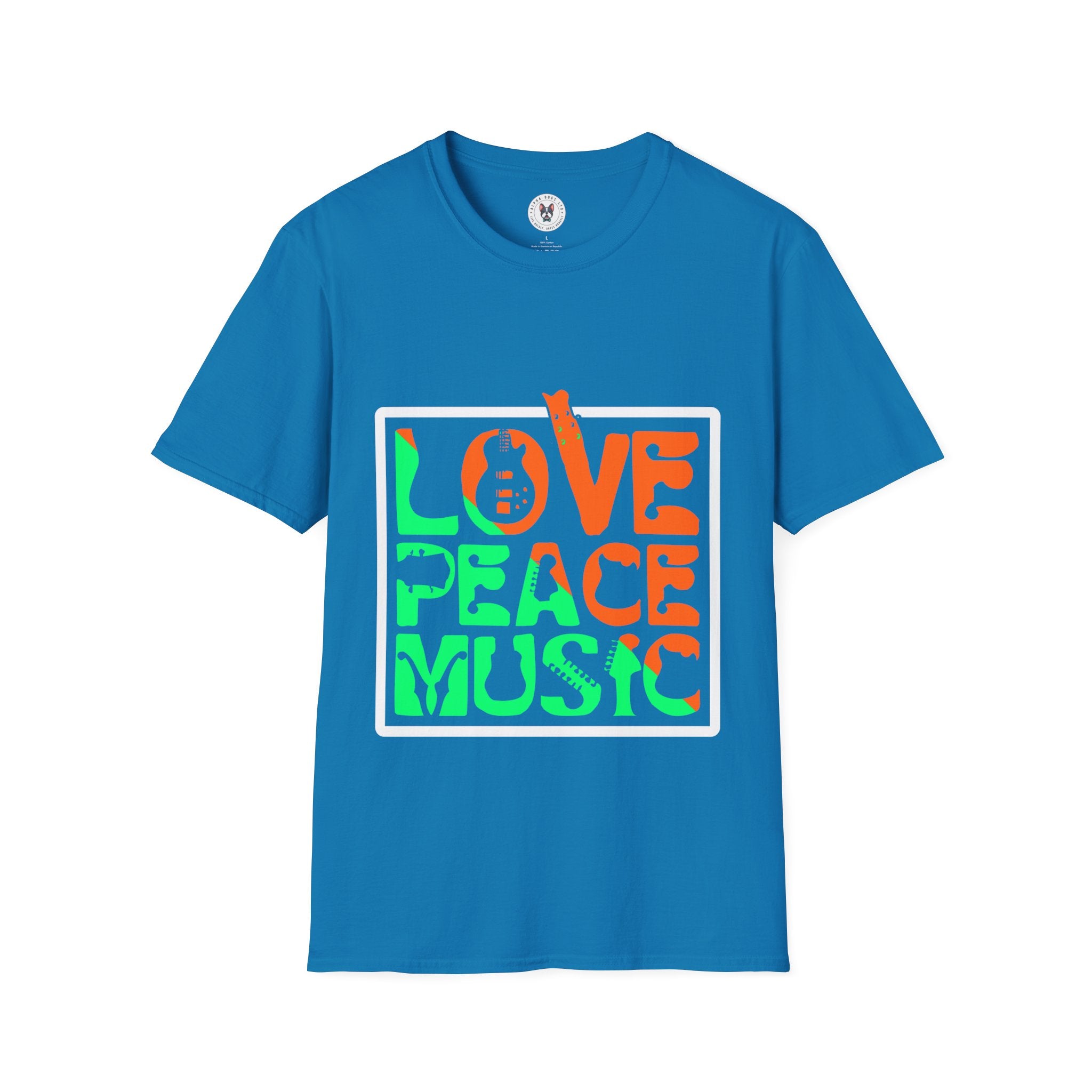 "Love Peace Music" Unisex Soft style T-Shirt