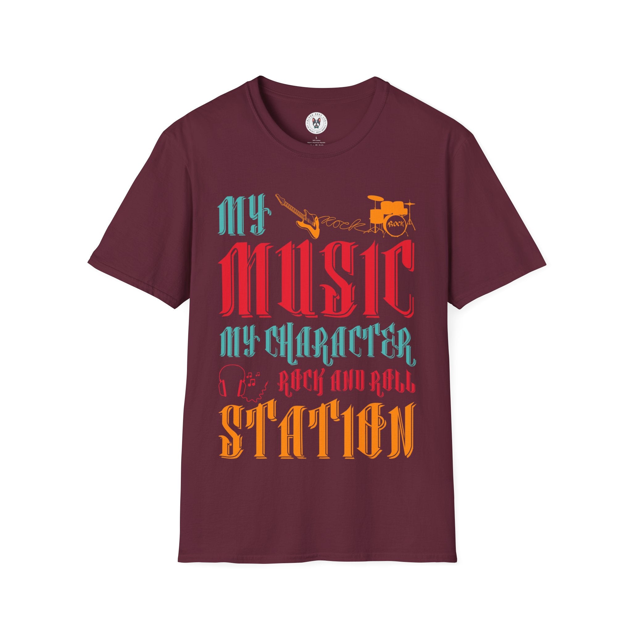 "My Music My Character Rock And Roll Station" Unisex Soft style T-Shirt