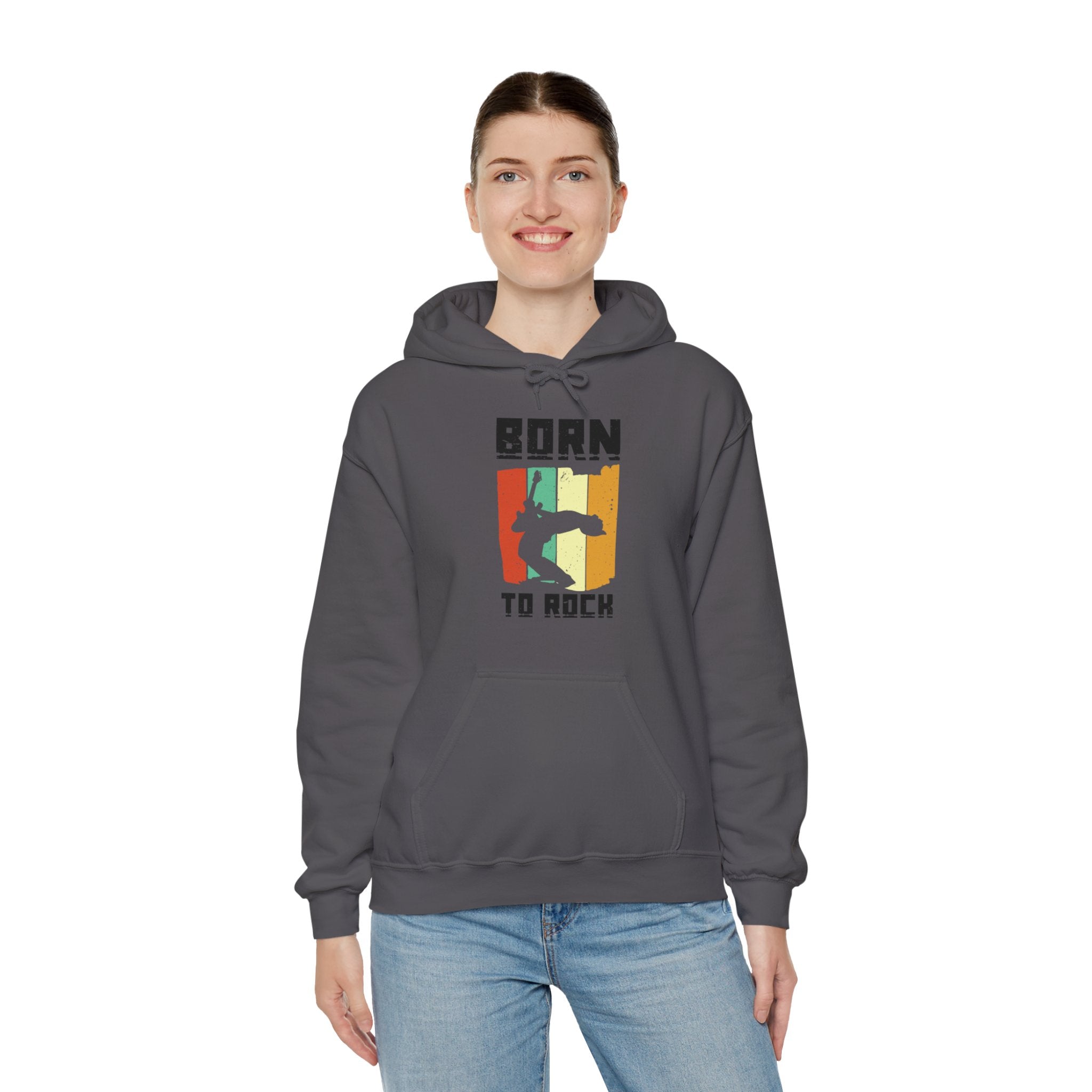 "Born To Rock"  Unisex Heavy Blend™ Hooded Sweatshirt