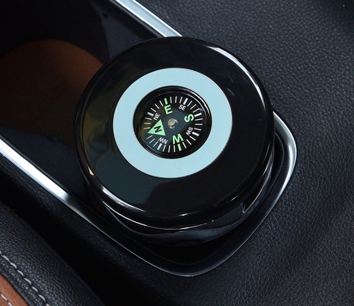 Car compass ashtray