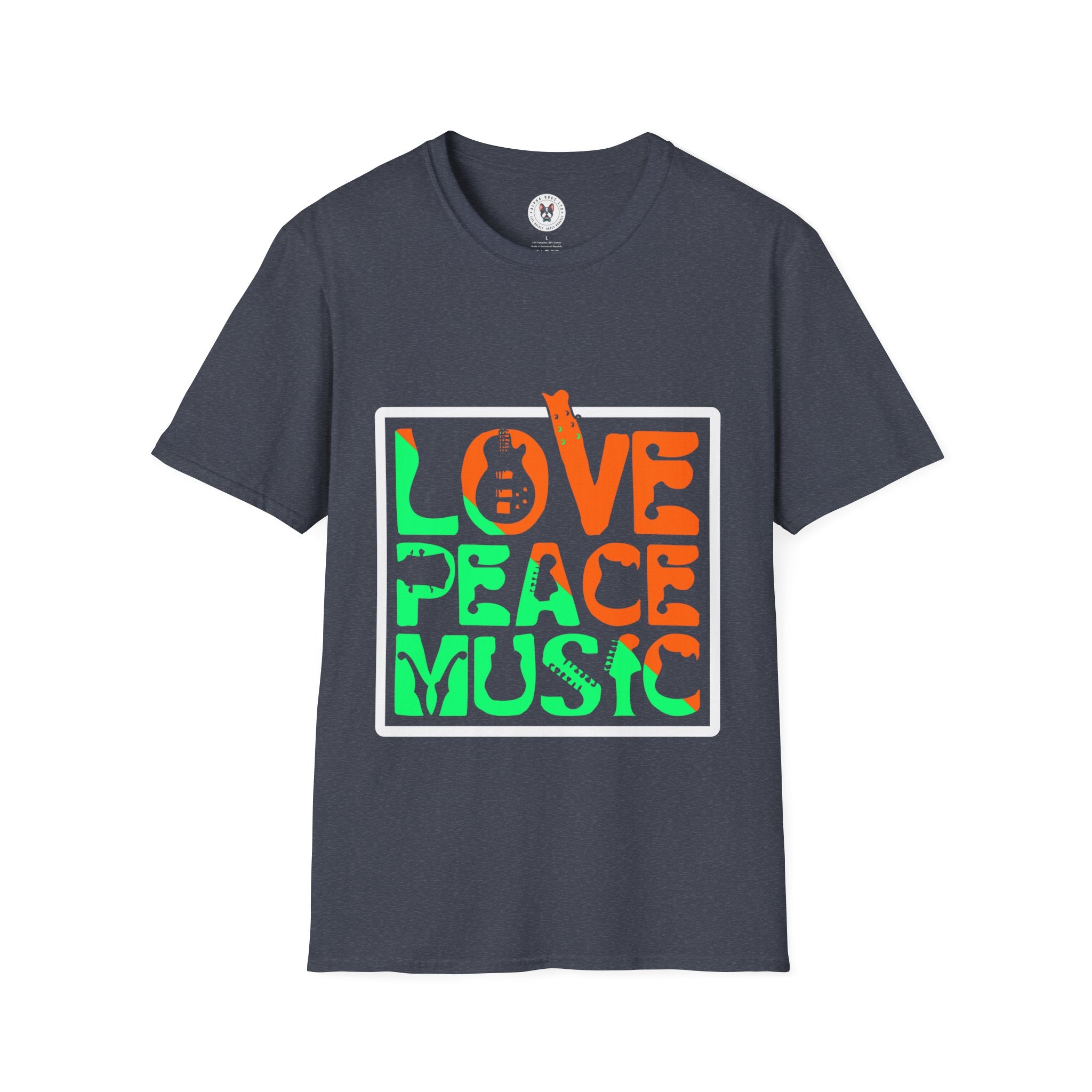 "Love Peace Music" Unisex Soft style T-Shirt