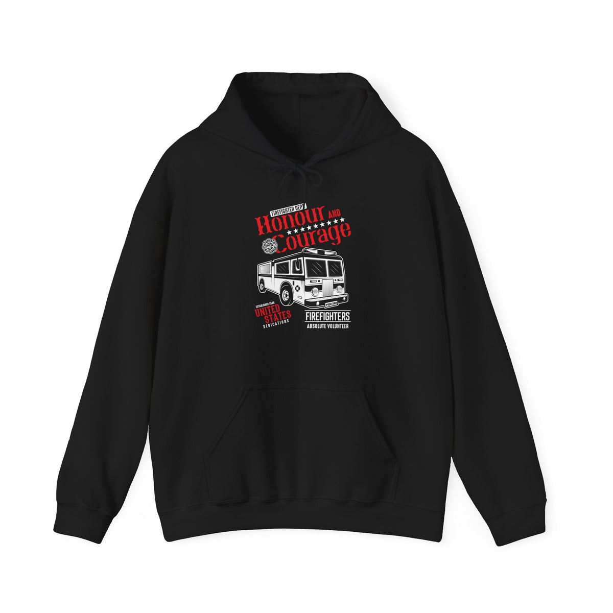 "HONOUR AND COURAGE UNITED STATES" Unisex Heavy Blend™ Hooded Sweatshirt