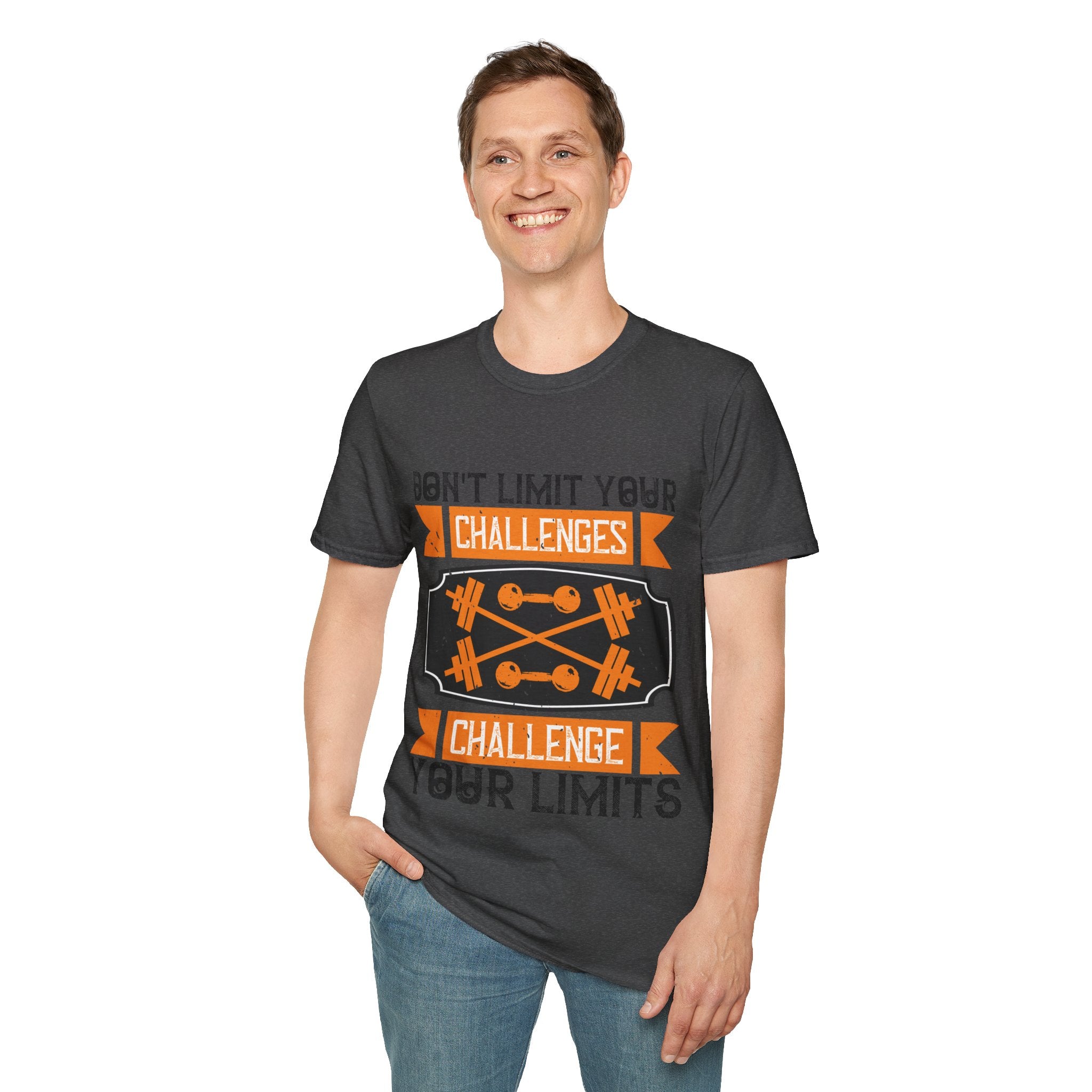 "Don't Limit Your Challenges,Challenge Your Limit" Unisex Soft style T-Shirt